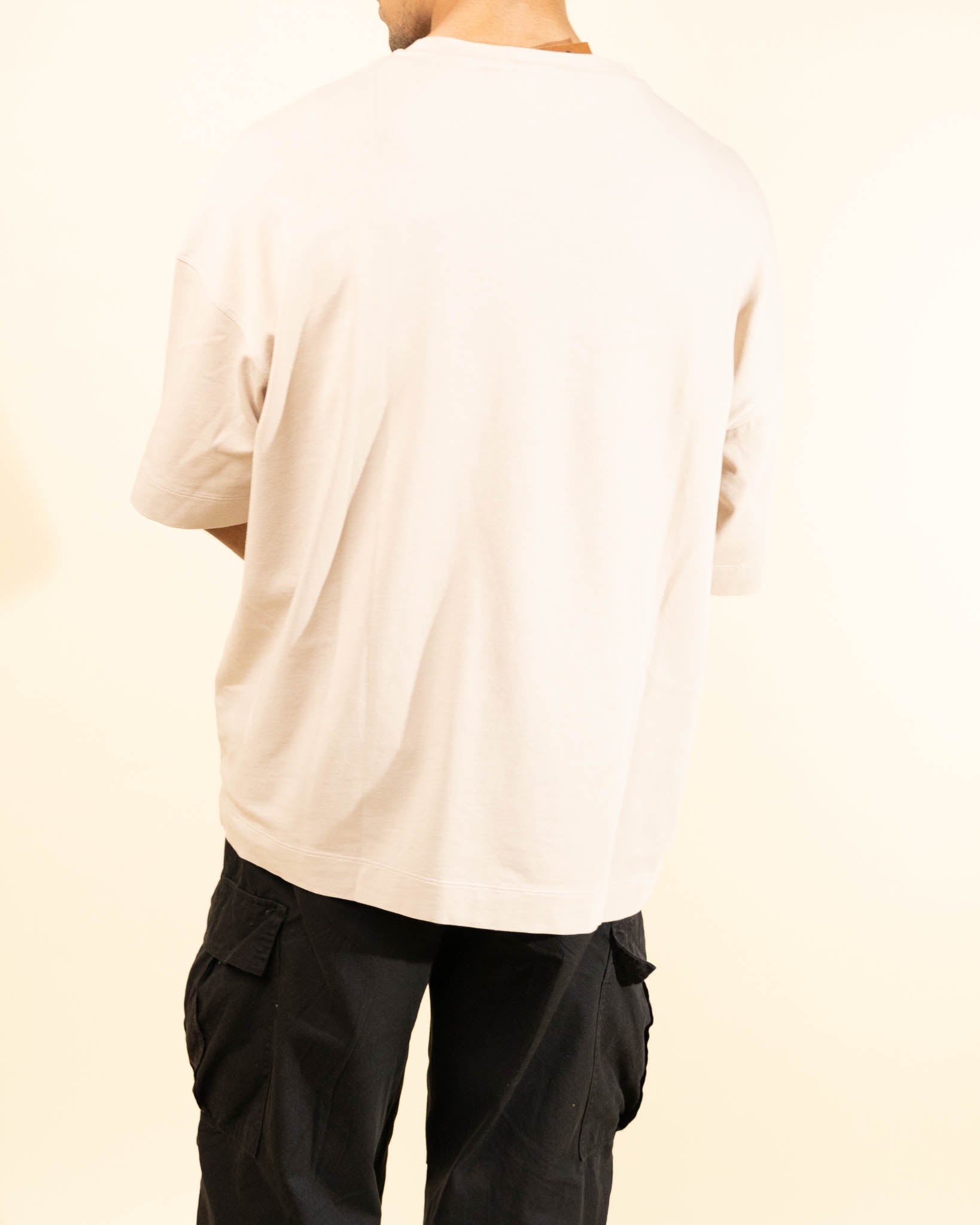 Emporio Armani Solid T-Shirt with New Manga Logo - view 2