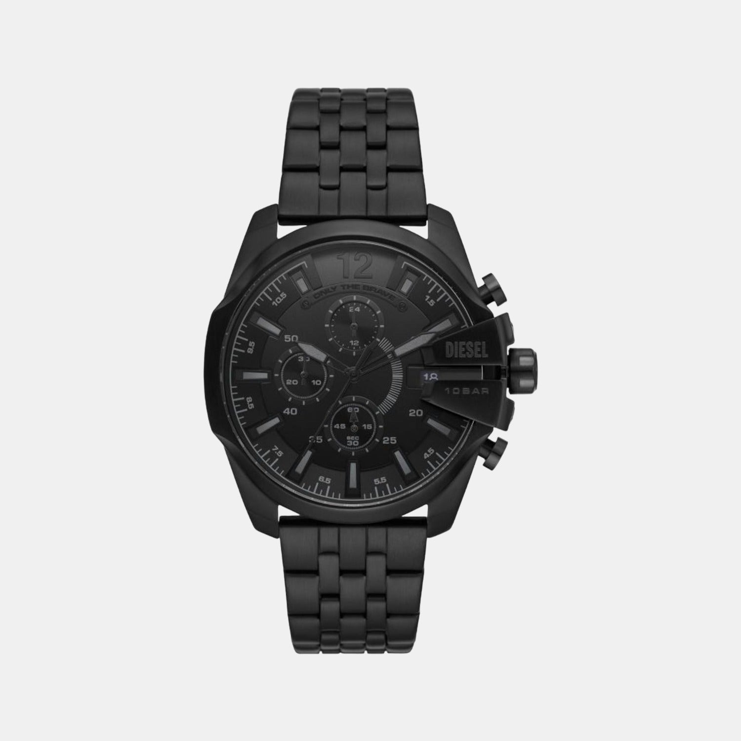 Diesel Baby Chief Men Quartz Black Dial Chronograph Stainless Steel Watch DZ4617