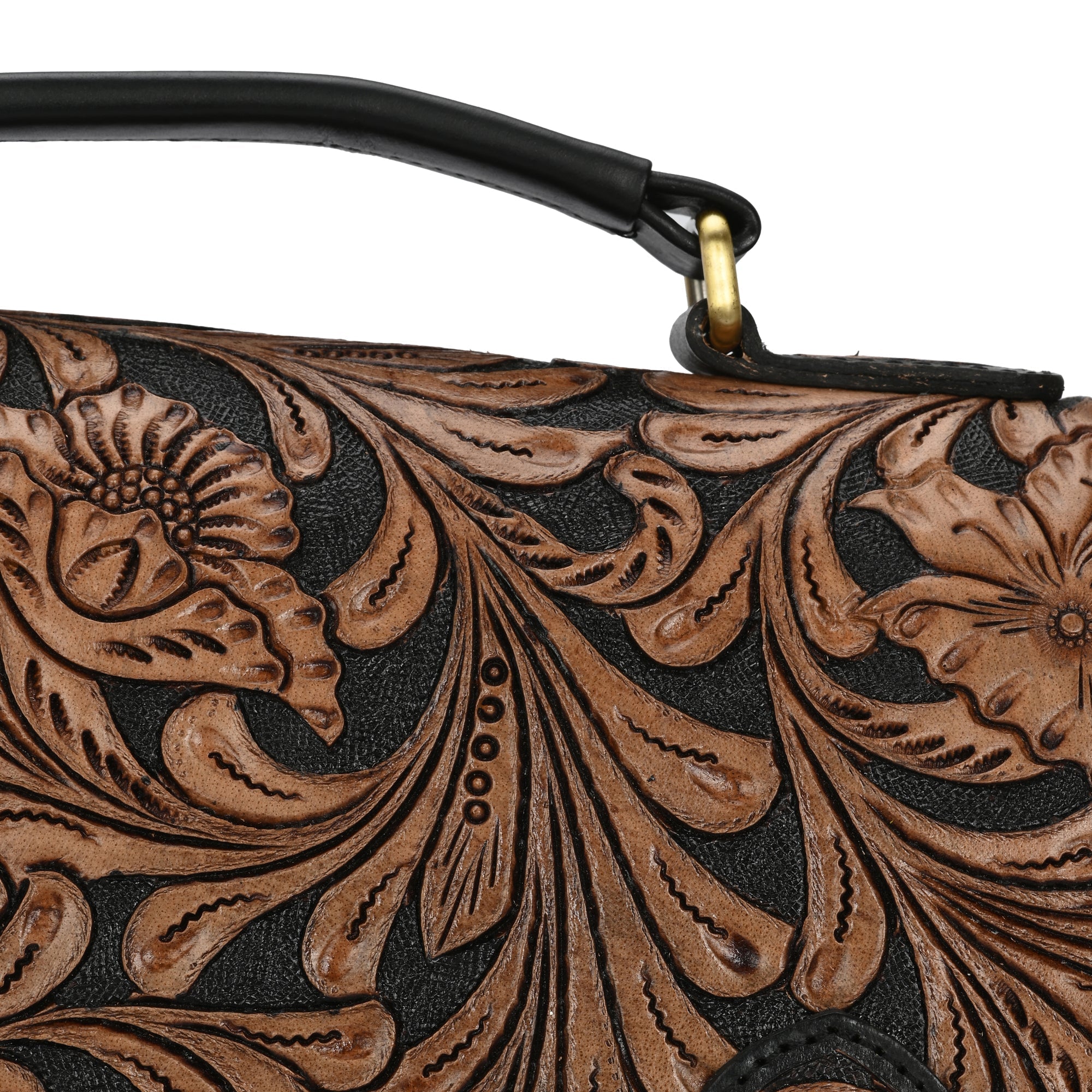 Hand-Carved Bags by Lafattio – Black - view 2