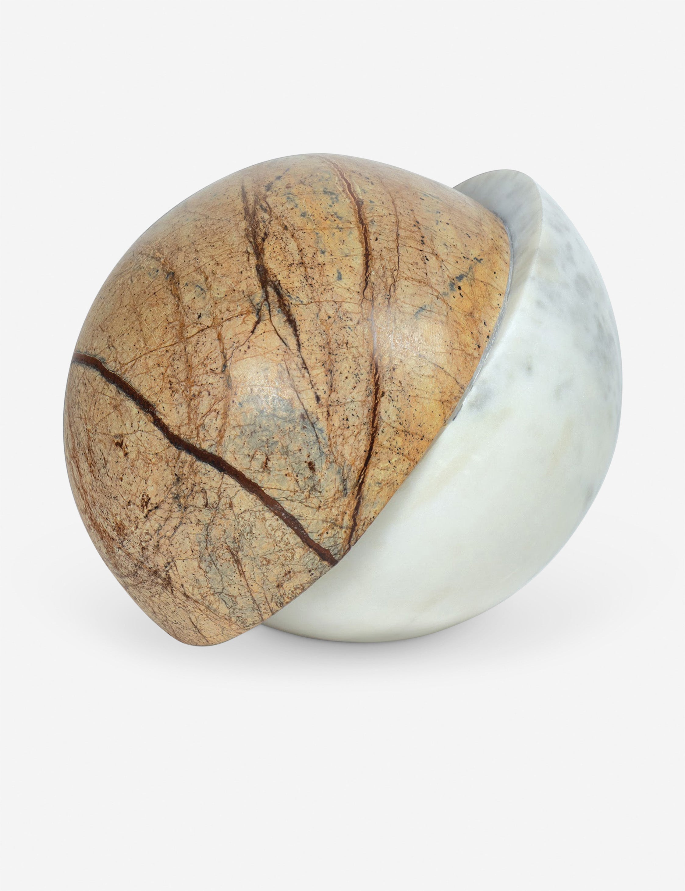 Lulu and Georgia Flint Marble Sphere by Regina Andrew
