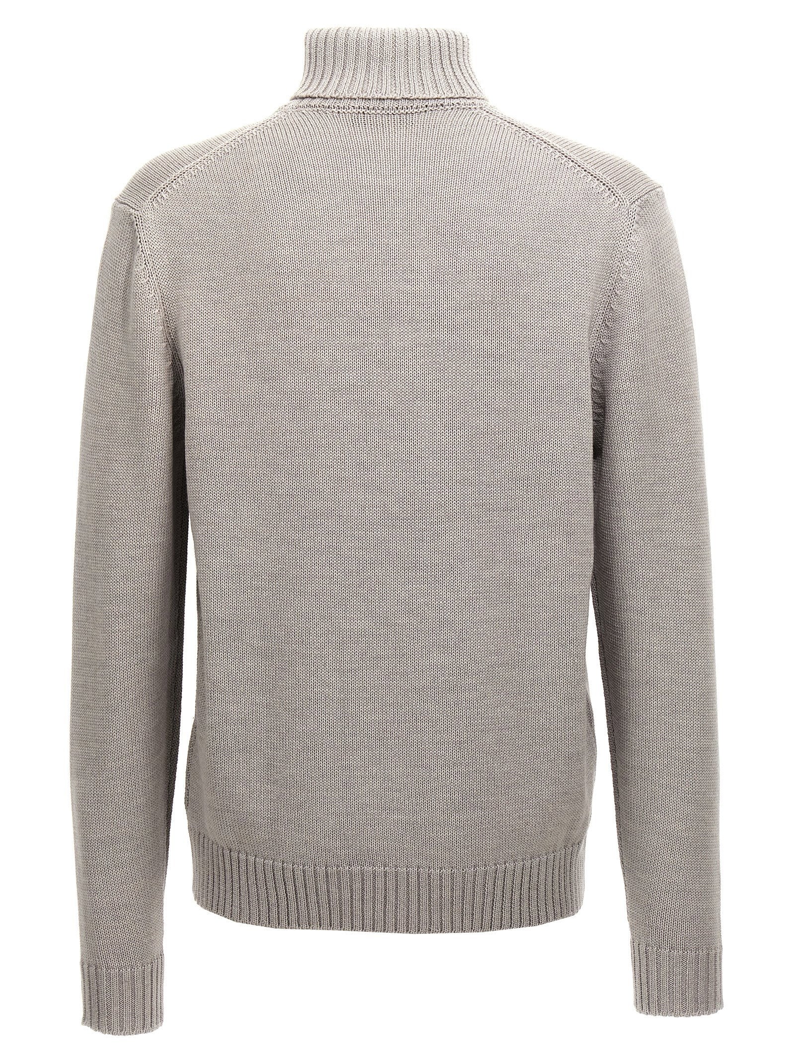 Zanone Turtle-neck Sweater – 100% virgin wool - view 2
