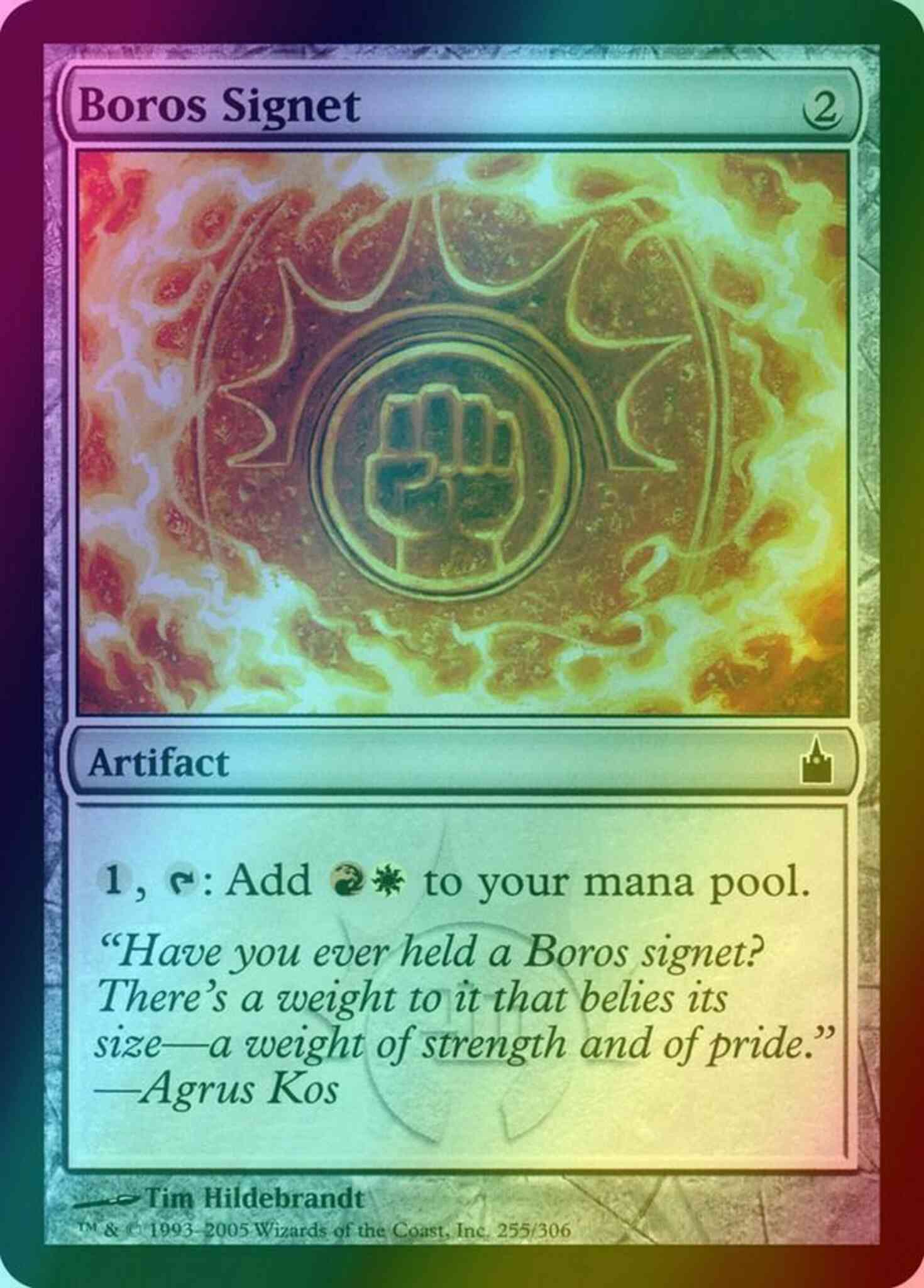 Boros signet 255 – Magic Boros Signet [255] [Ravnica City Of Guilds] [Foil]