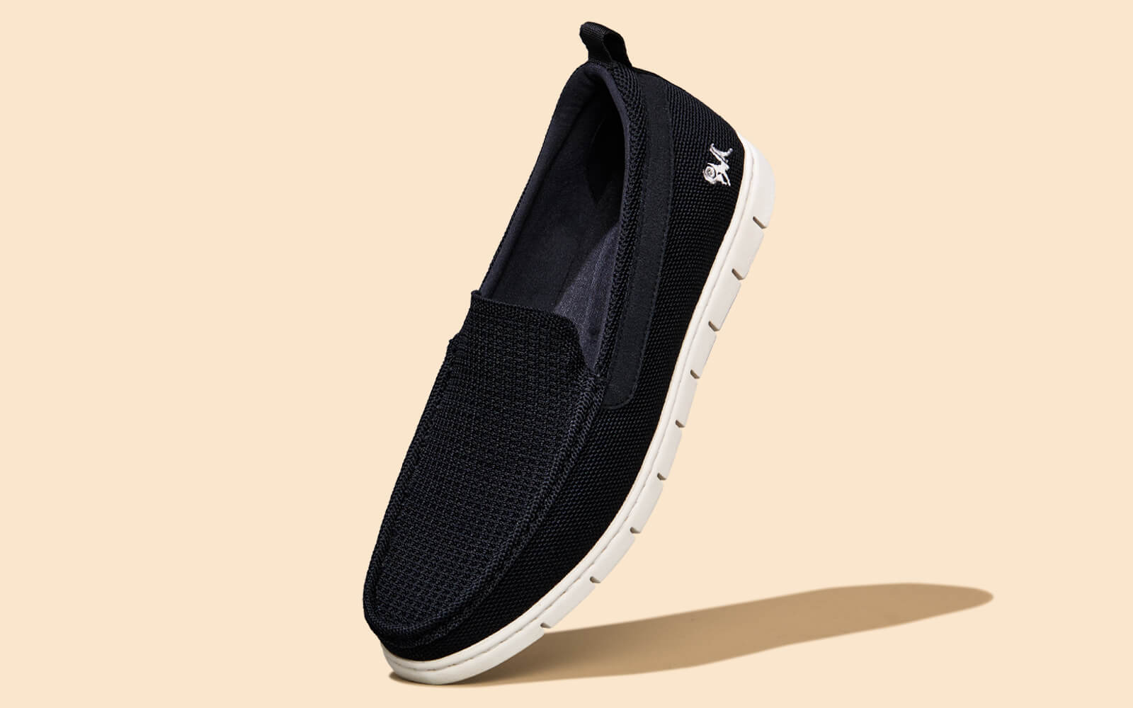 Neeman's Flex Knit Loafers : Black