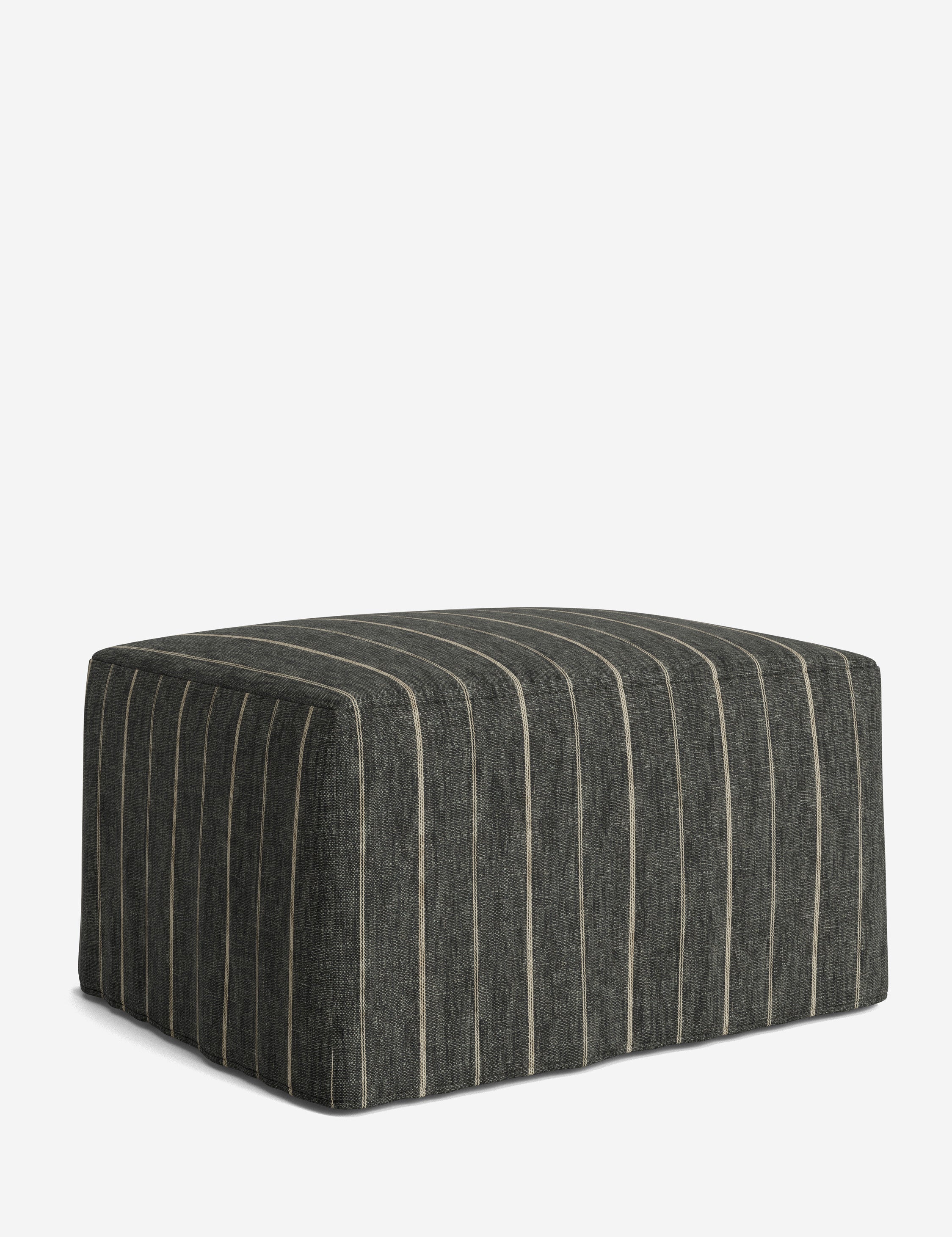 Lulu and Georgia Portola Slipcover Ottoman - view 164