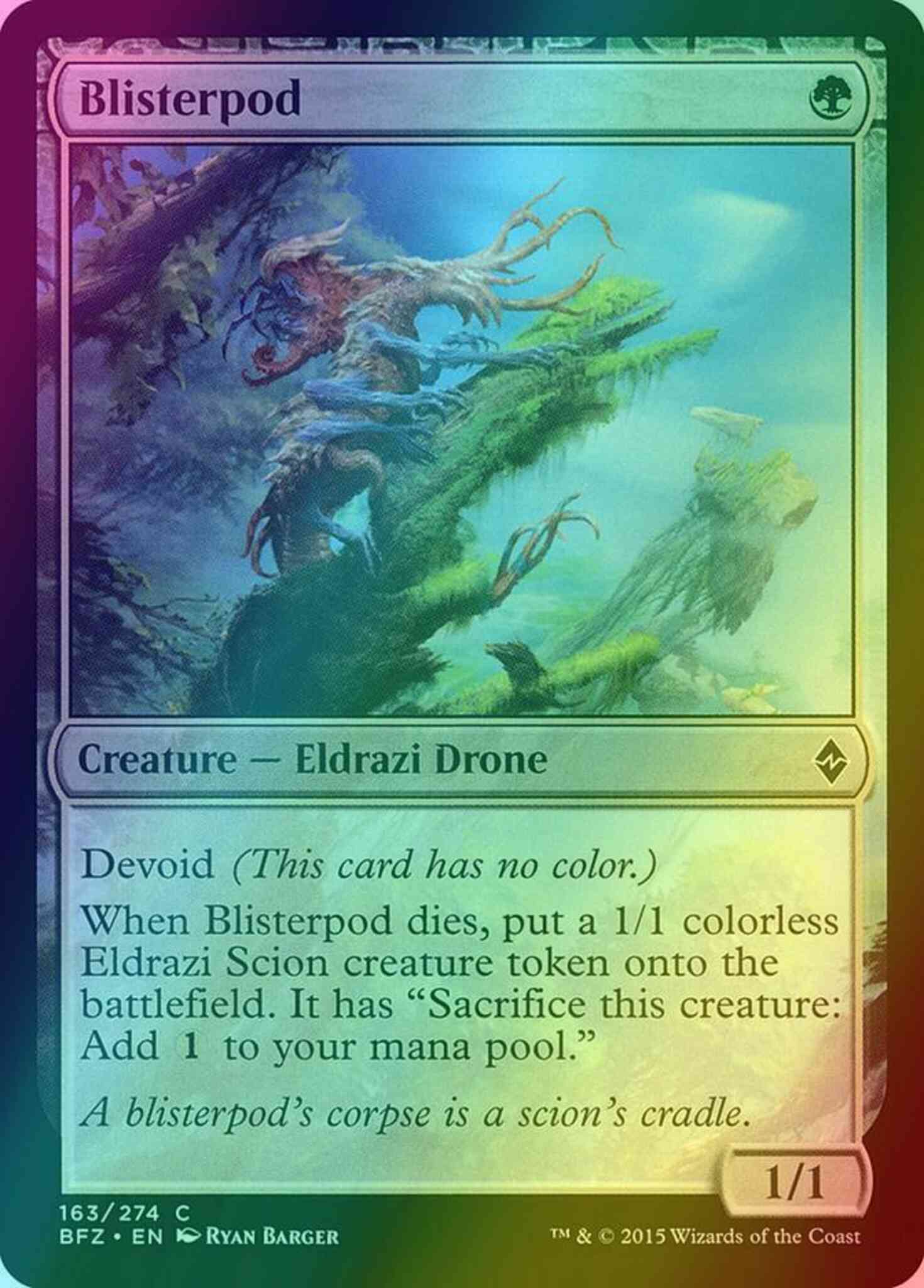 Blisterpod 163 battle – Magic Blisterpod [163] [Battle for Zendikar] [Foil]