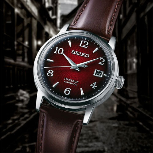 Seiko Presage Red Dial Men 38.5mm - view 3