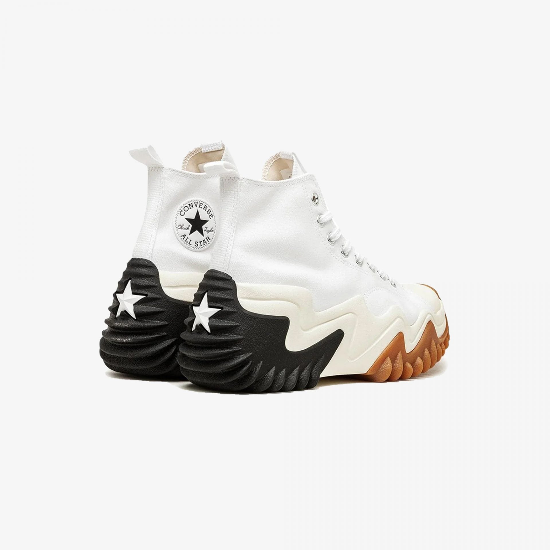 Converse | RUN STAR MOTION CX PLATFORM { WHITE/BLACK/GUM HONEY - view 2