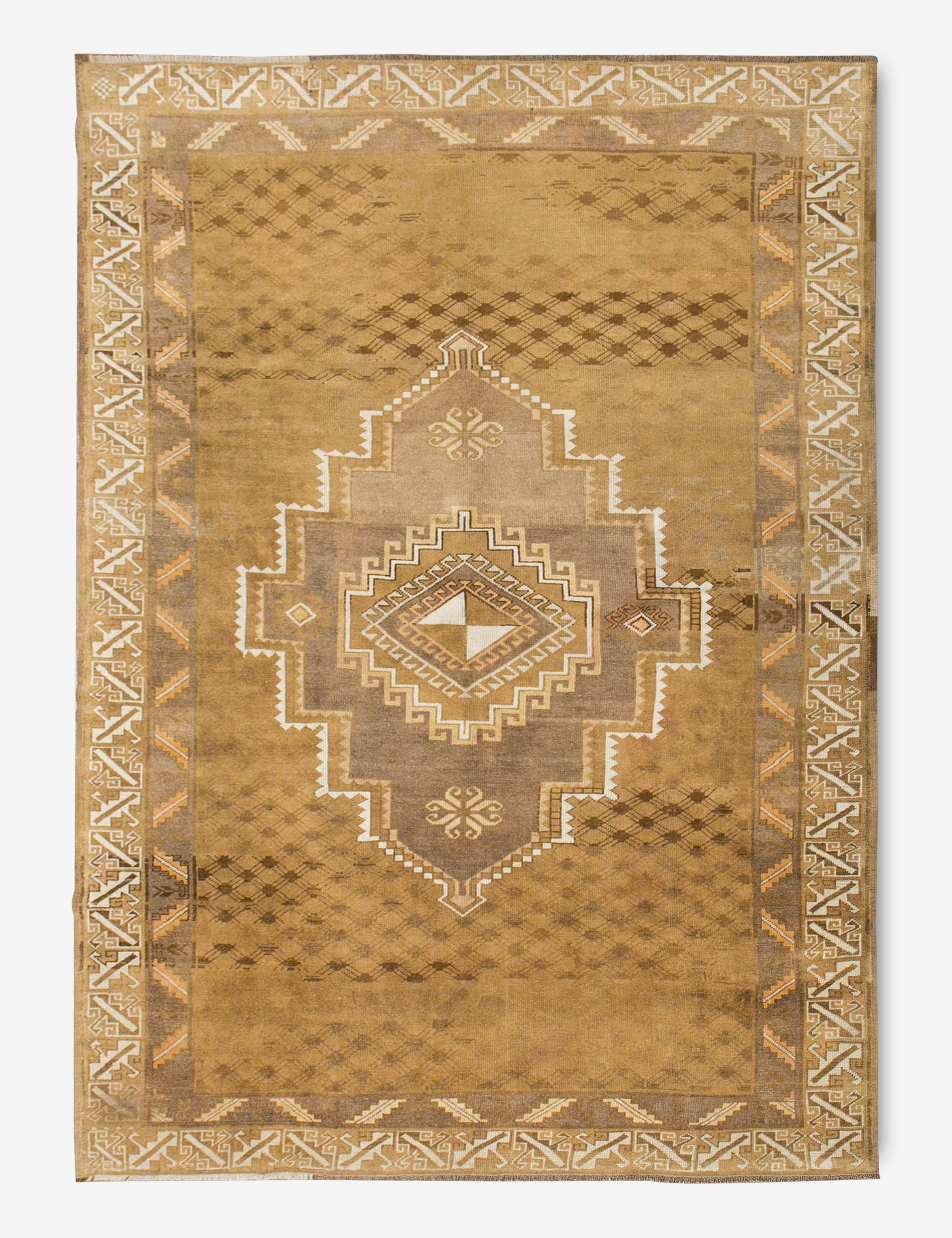 Lulu and Georgia Vintage Turkish Hand-Knotted Wool Rug No. 385, 7' x 10'10"