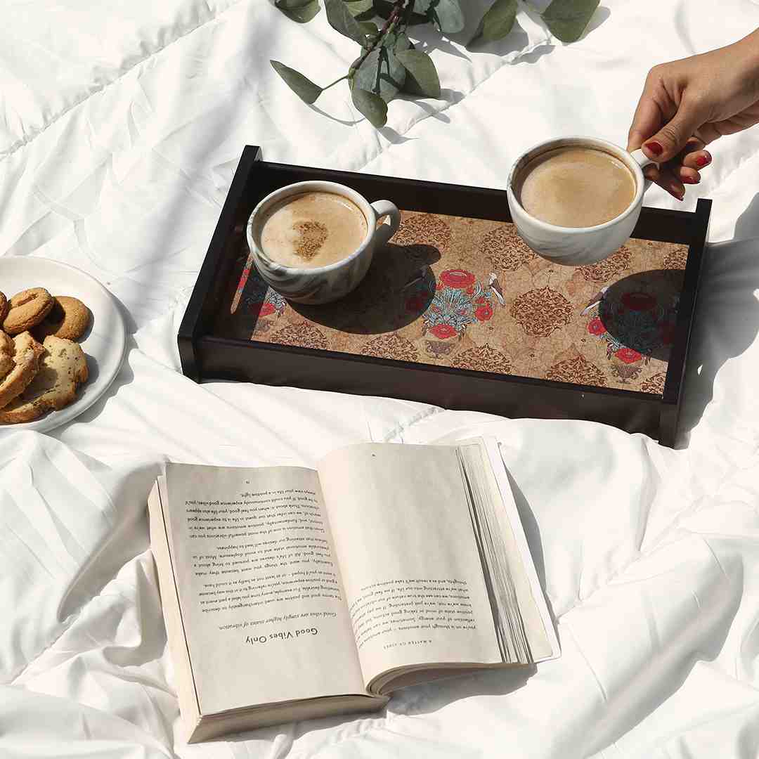 Wonderchef Casablanca Damask Motif Tray - Small