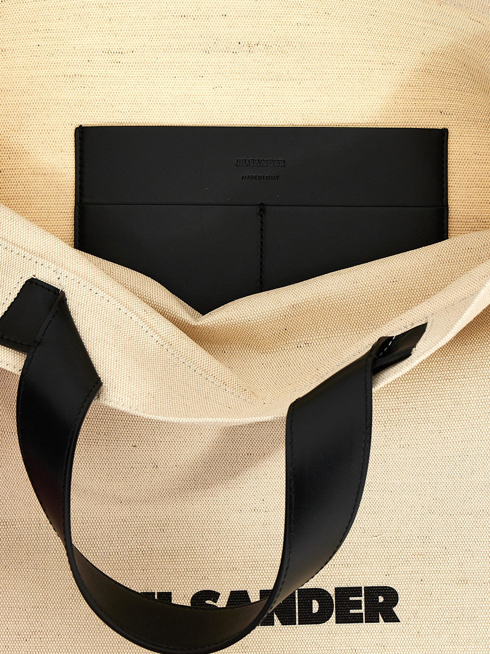 Jil Sander Border Book Tote Square Shopping Bag - view 4