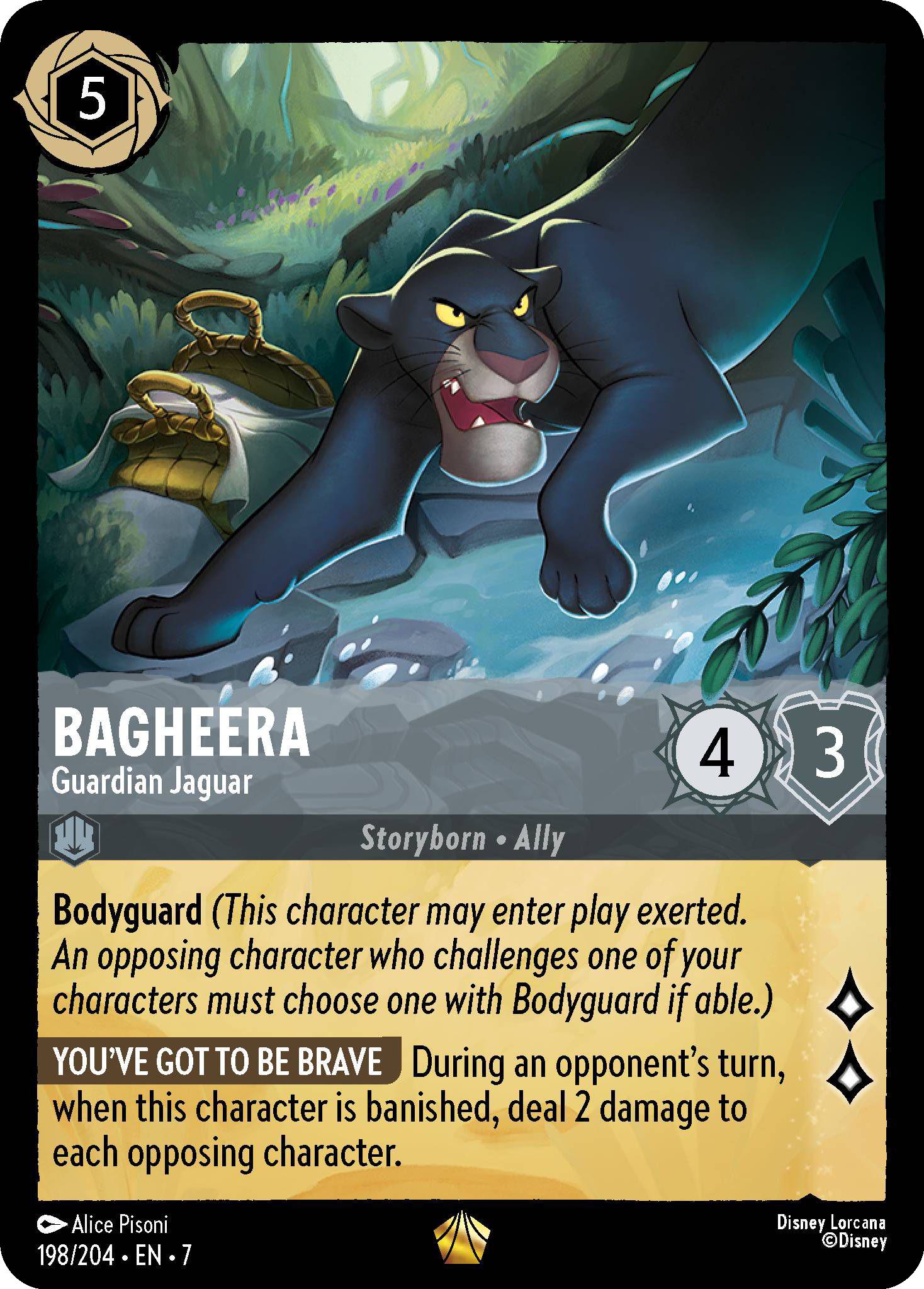 Lorcana Bagheera - Guardian Jaguar - 198/204 [Archazia's Island] [Non-Foil]