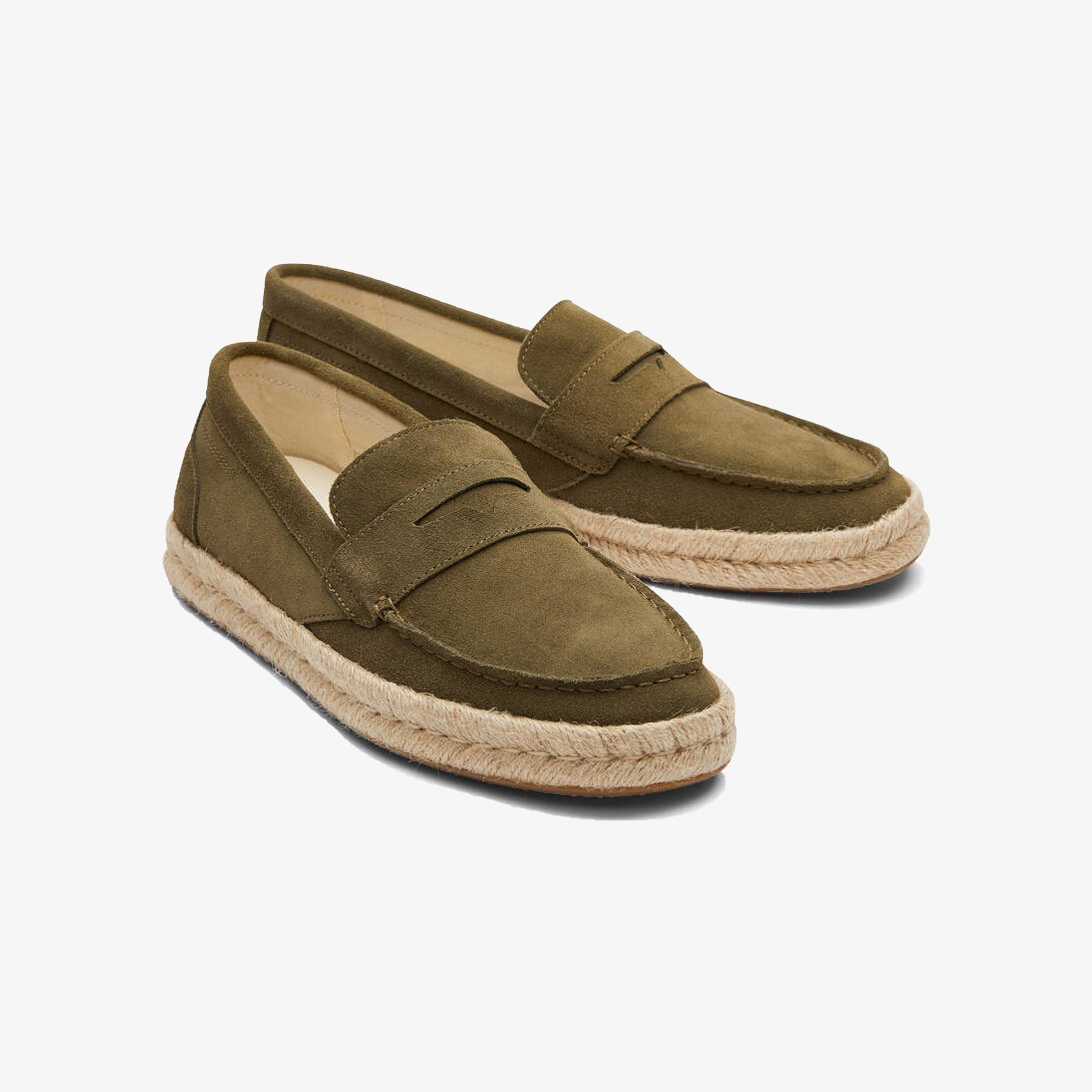 Toms | JUTE WRAP BOAT { OLIVE