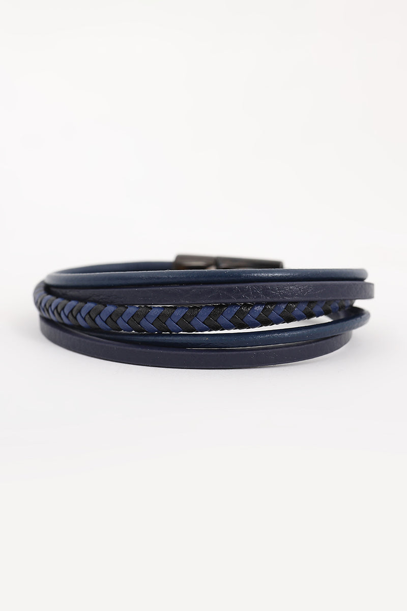 SNITCH Obsidian Blue Braided Bracelet