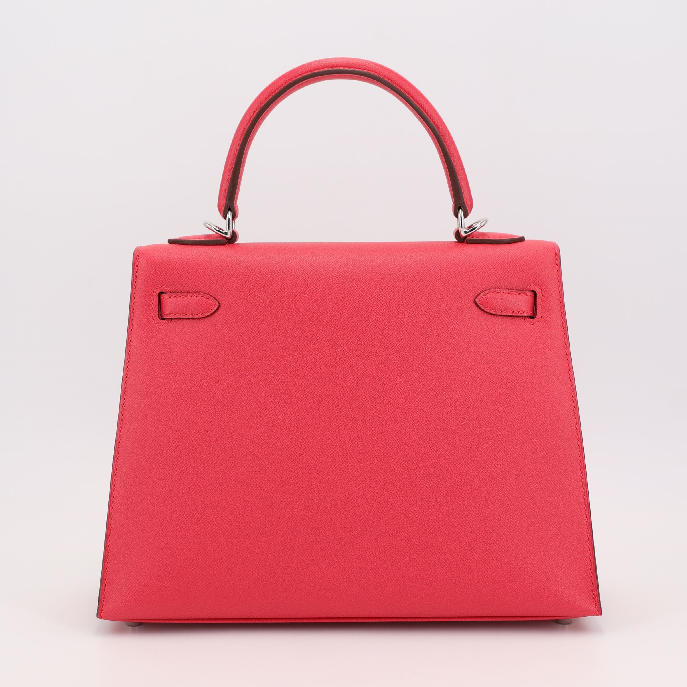 Cop Underdog HERMÈS Kelly 25 Sellier Rose Extreme Madame Palladium hardware - view 2