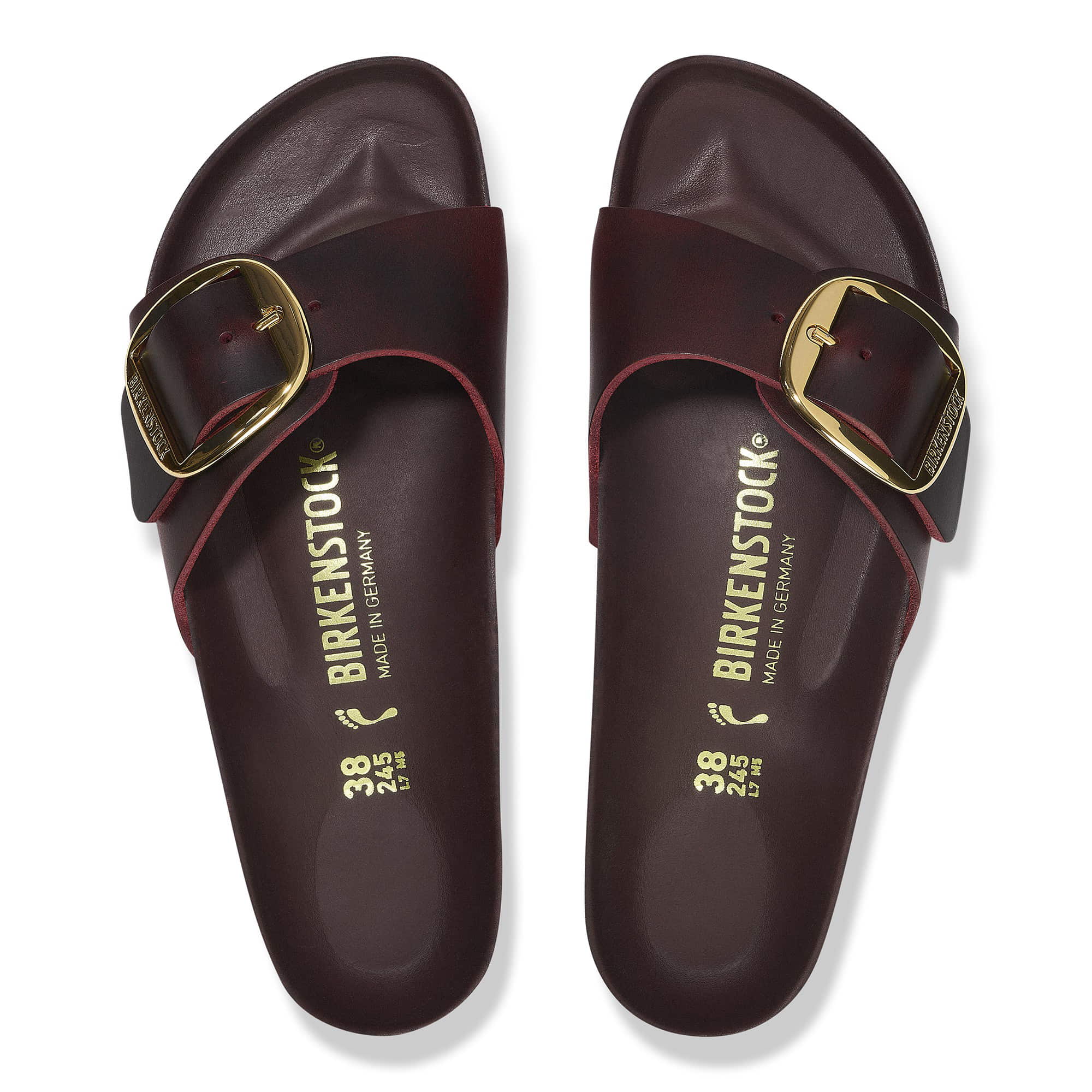 Birkenstock Madrid Big Buckle Natural Leather Oiled - view 2