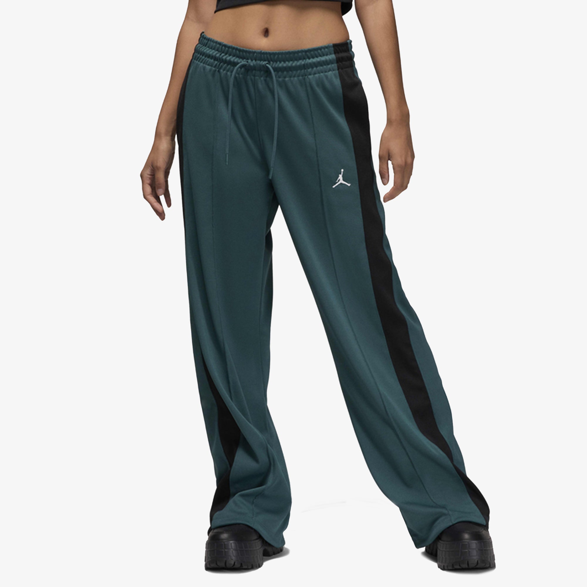 Jordan | Knit Track Pants { Oxidized Green/black/white