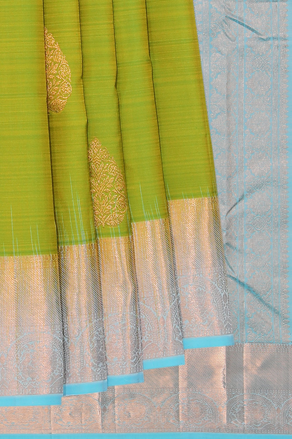 Kalanjali Kanchi Silk Green Saree – Women's