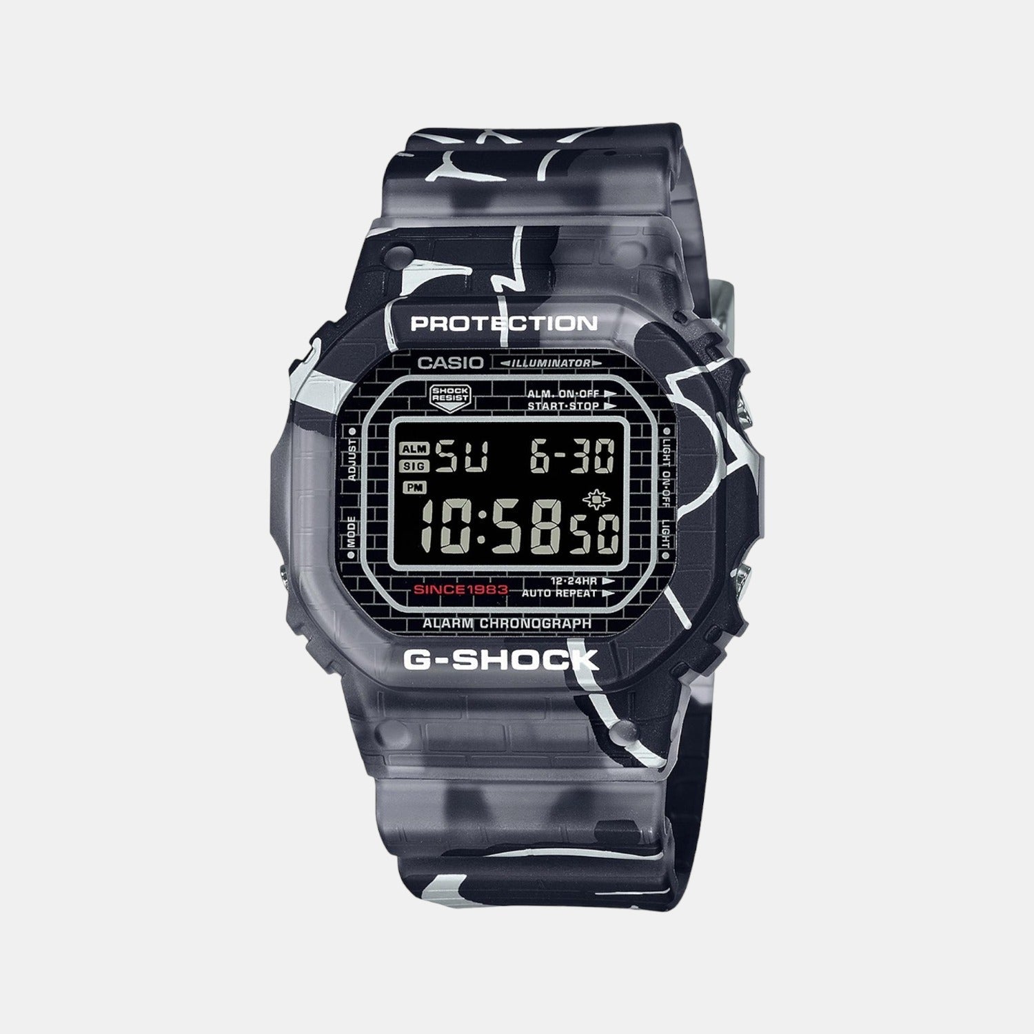 Casio G-Shock Men Quartz Black Dial Digital Resin Watch G1295