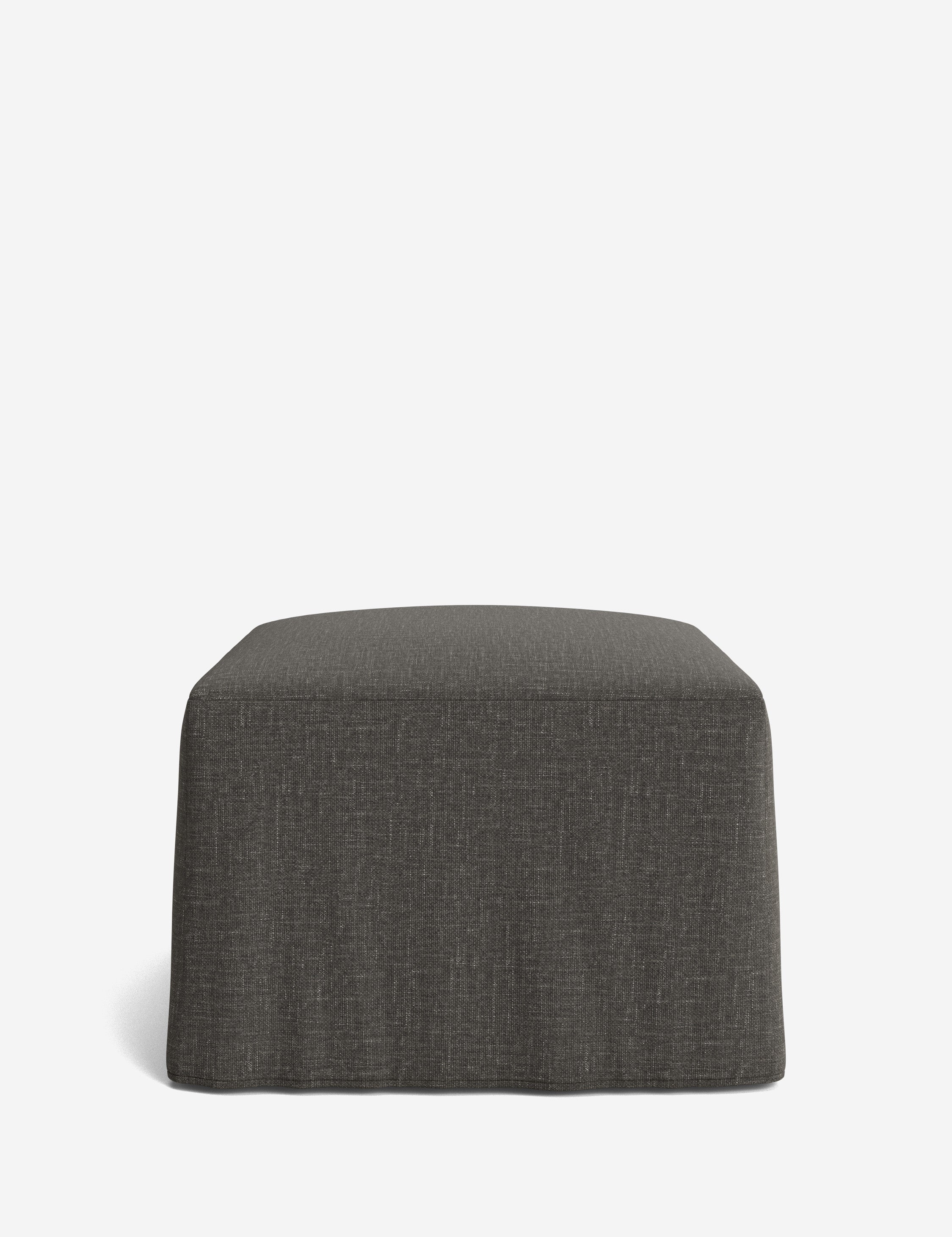 Lulu and Georgia Portola Slipcover Ottoman - view 81
