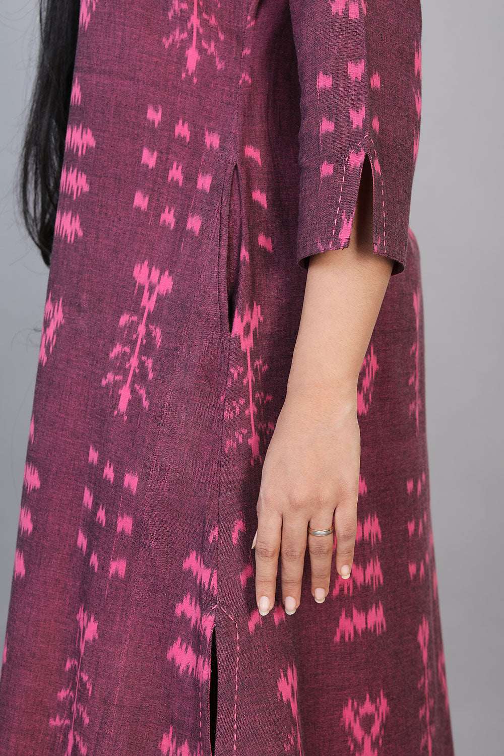 Kalanjali Ethnics Cotton pochampally ikkat kurta - view 9