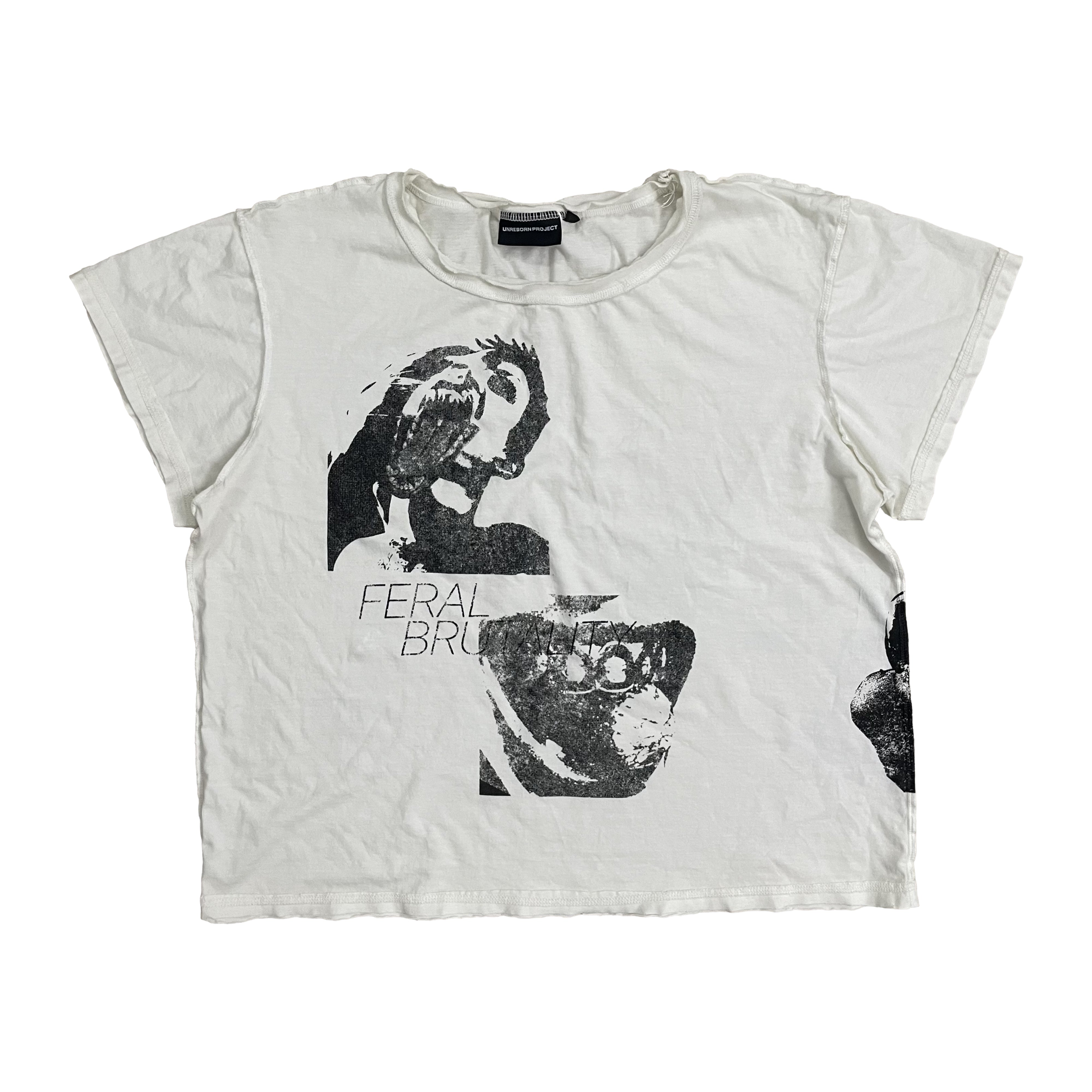 Unreborn Project Feral Brutality T-shirt (faded White)