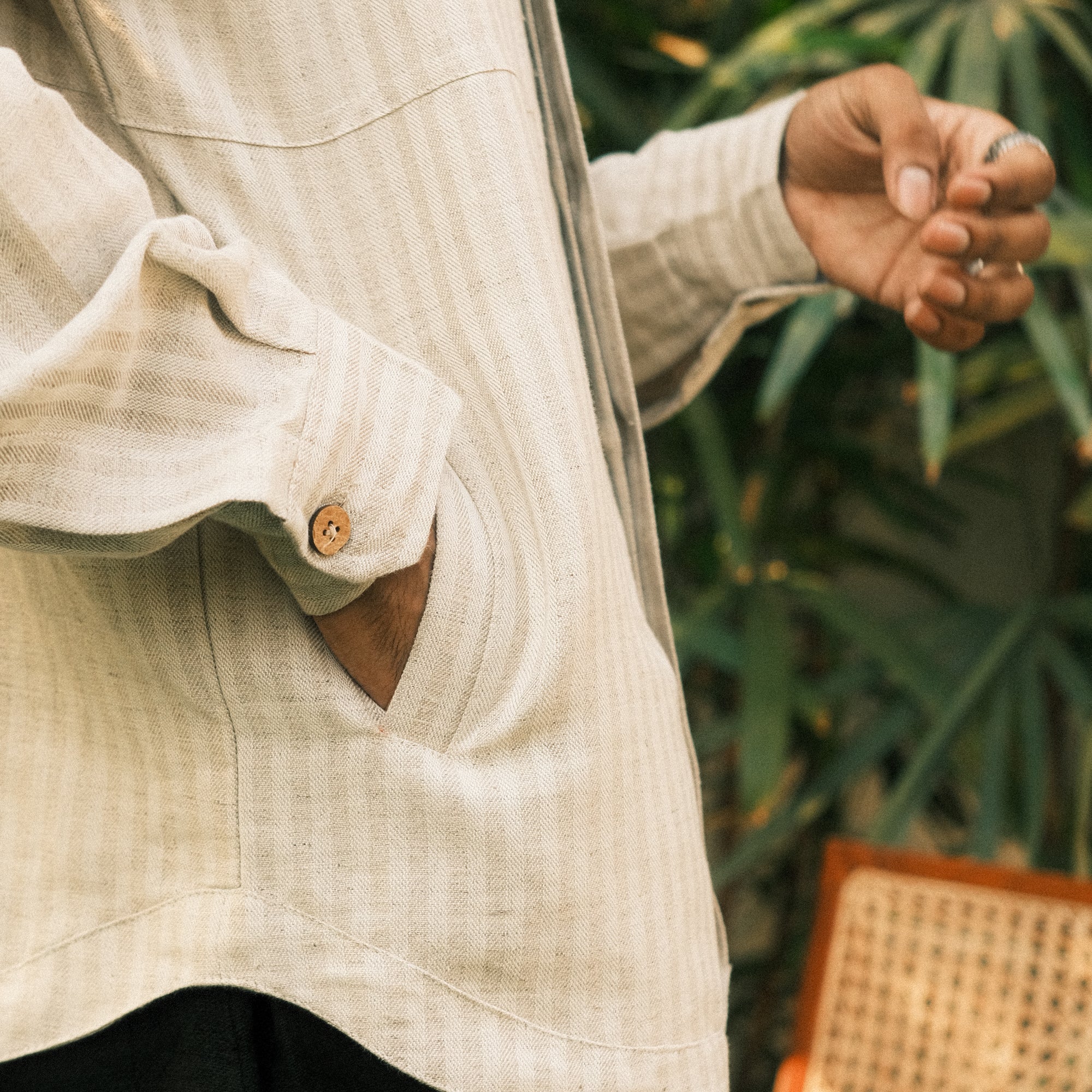 Superkicks | The Hemp Collection Shirt { Beige - view 8