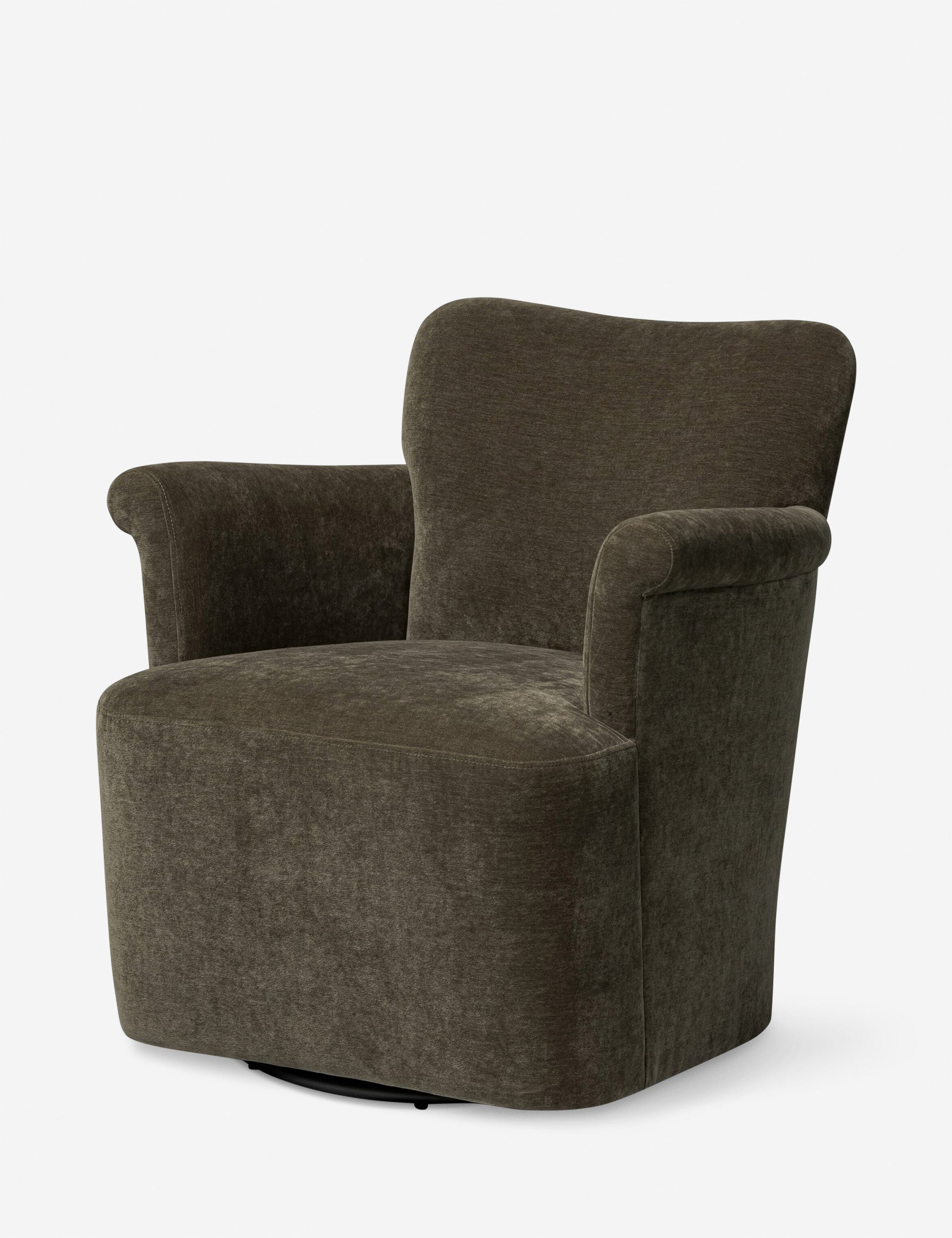 Lulu and Georgia Camellia Swivel Chair by Amber Lewis x Four Hands - view 17