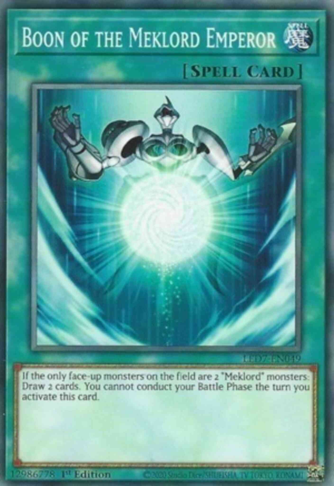 Yu-Gi-Oh! Boon of the Meklord Emperor - LED7-EN049 - Common - Unlimited