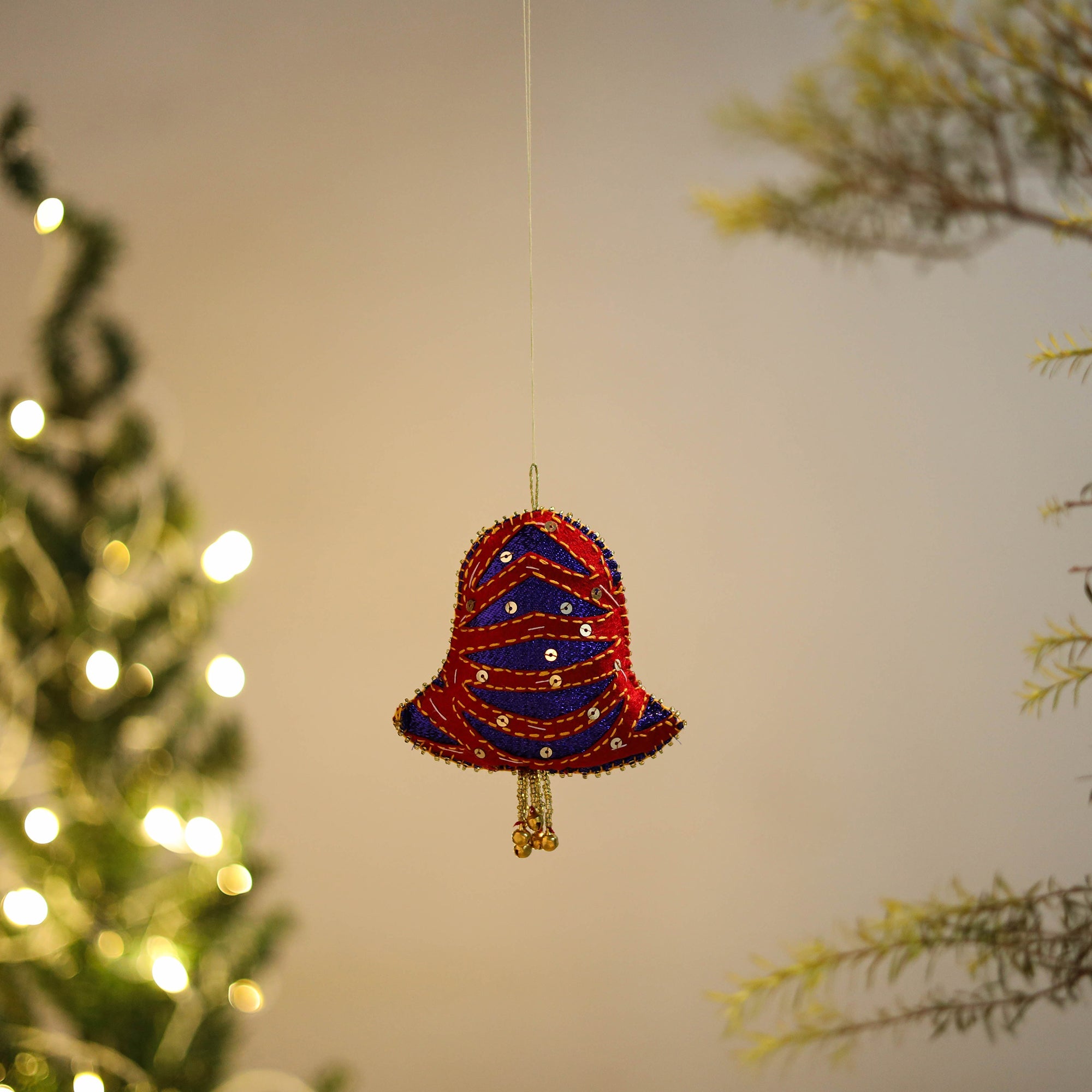 WITH LOVE BY KANIKA Bell Felt Ornament - Handmade Christmas Decor 30