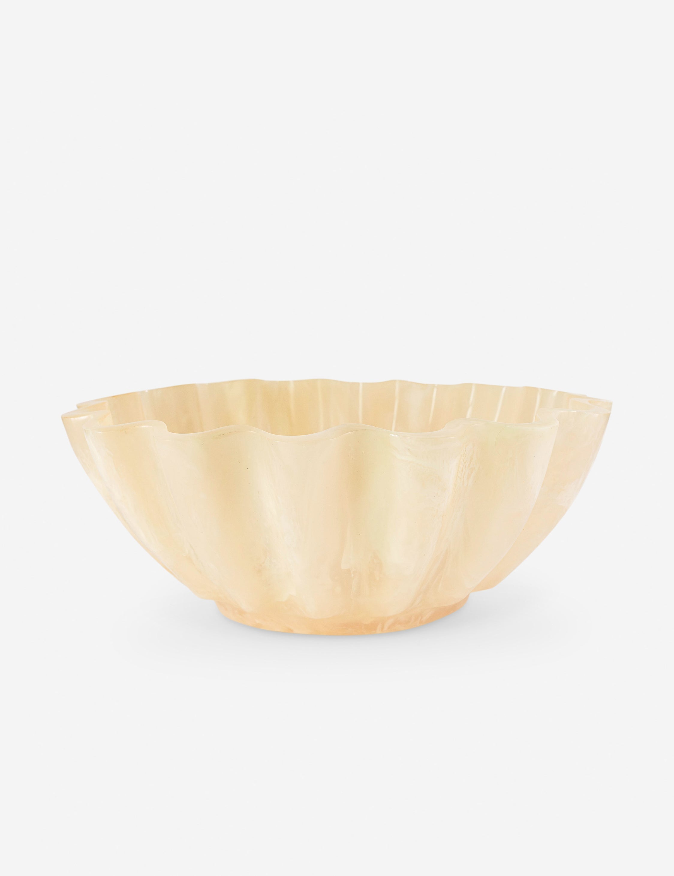 Lulu and Georgia Marika Resin Serving Bowl – Cream