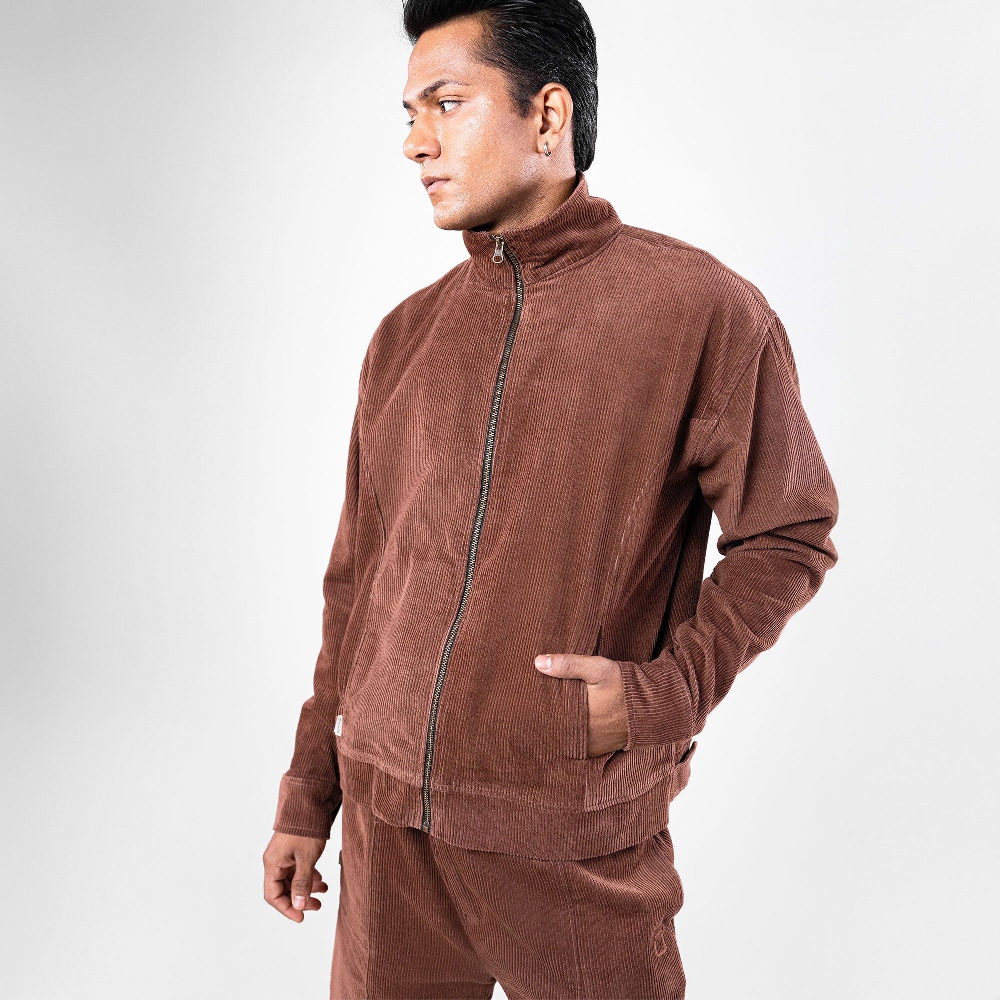 Superkicks | Corduroy Jacket { Mud Brown - view 4