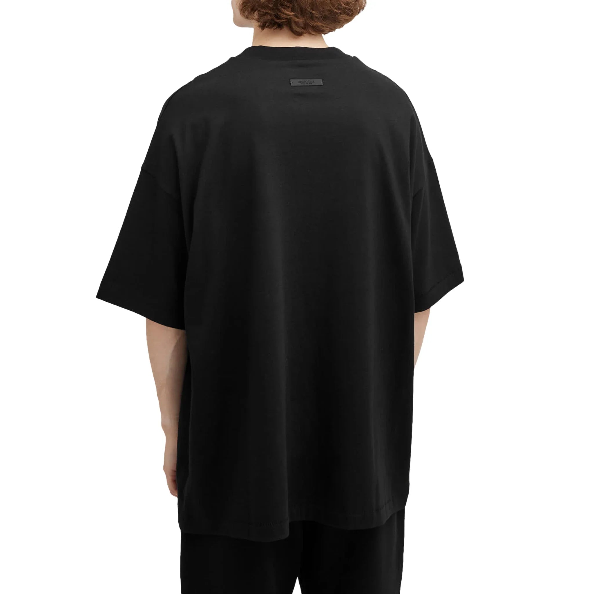 Fear Of God Essentials Jersey Crewneck Black T Shirt (FW24) - view 2