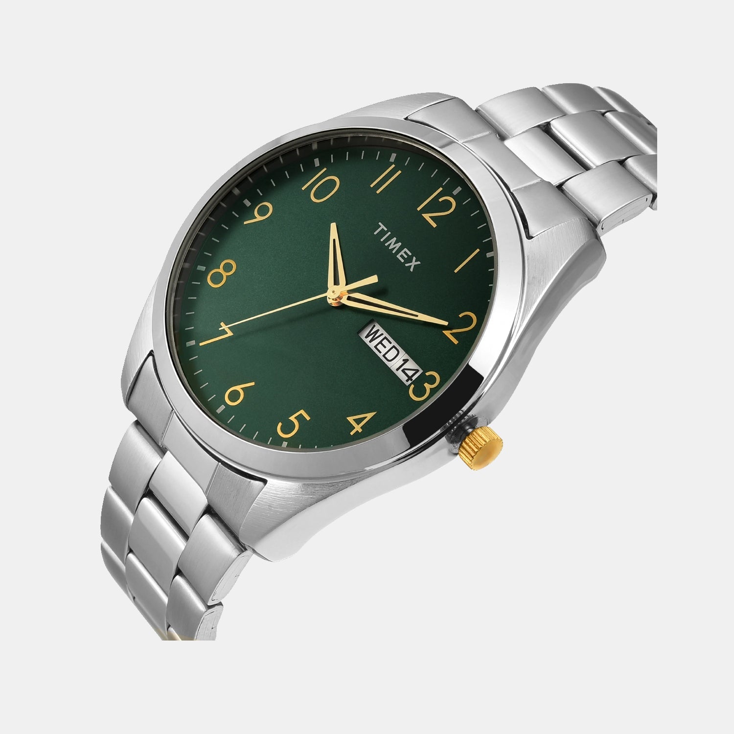 Timex Fashion Men Quartz Green Dial Analog Stainless Steel Watch TWTG10421 - view 2