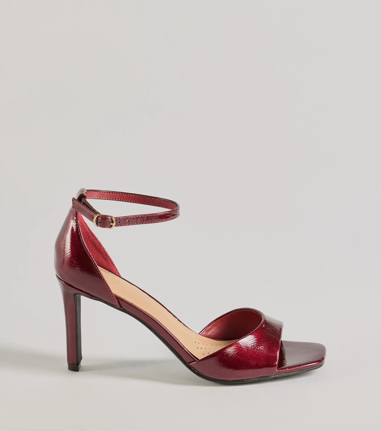 Windsor Sleek And Fab Strut Stiletto Heels – WINE - view 2