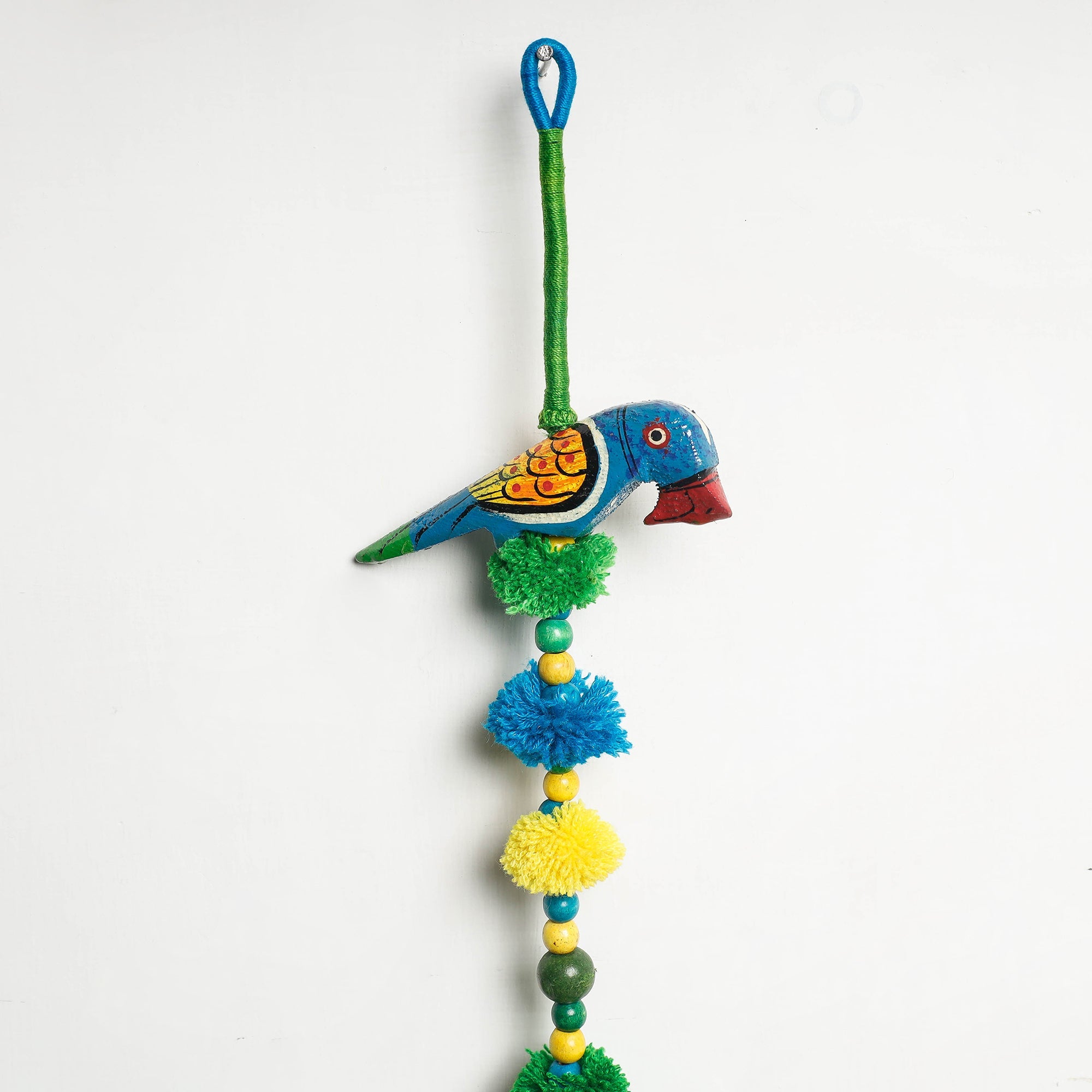 ITOKRI CRAFTS INITIATIVE Patwa Thread & Beadwork Hanging with Bell - view 2