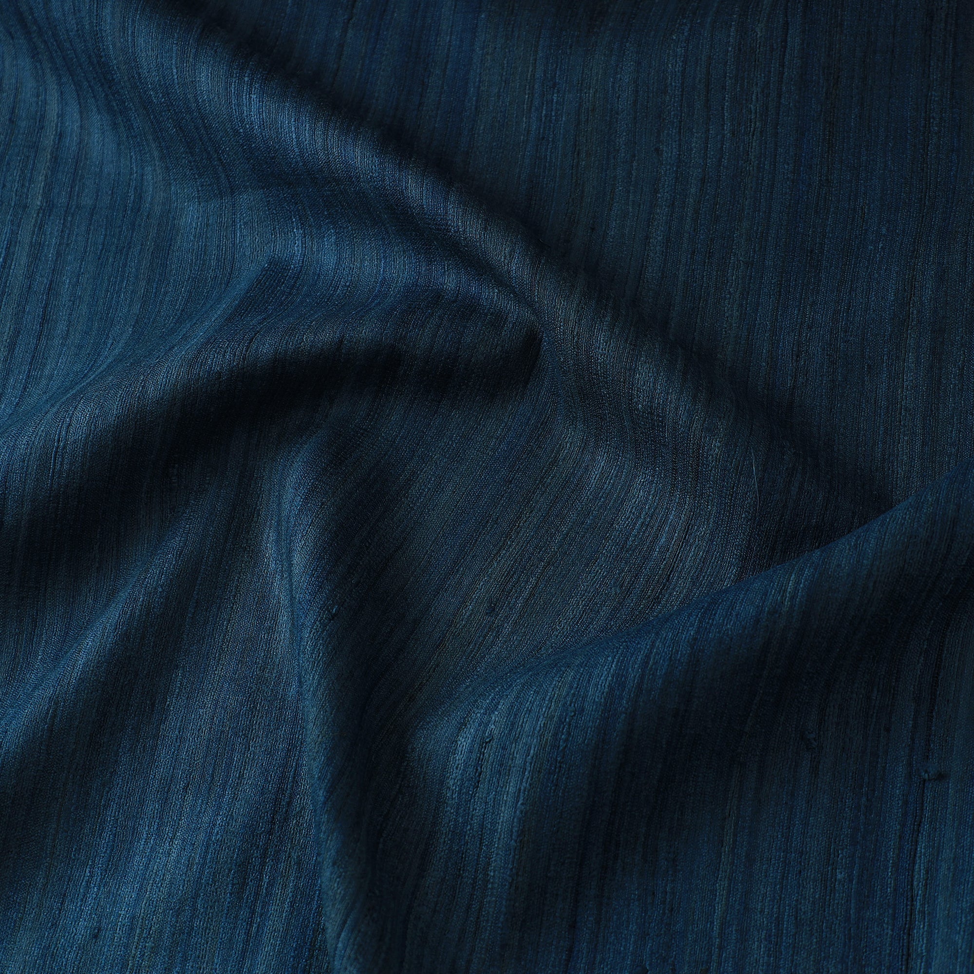 ITOKRI CRAFTS INITIATIVE Blue - Authentic Handwoven Tussar Silk Bhagalpuri Fabric 08 - view 4