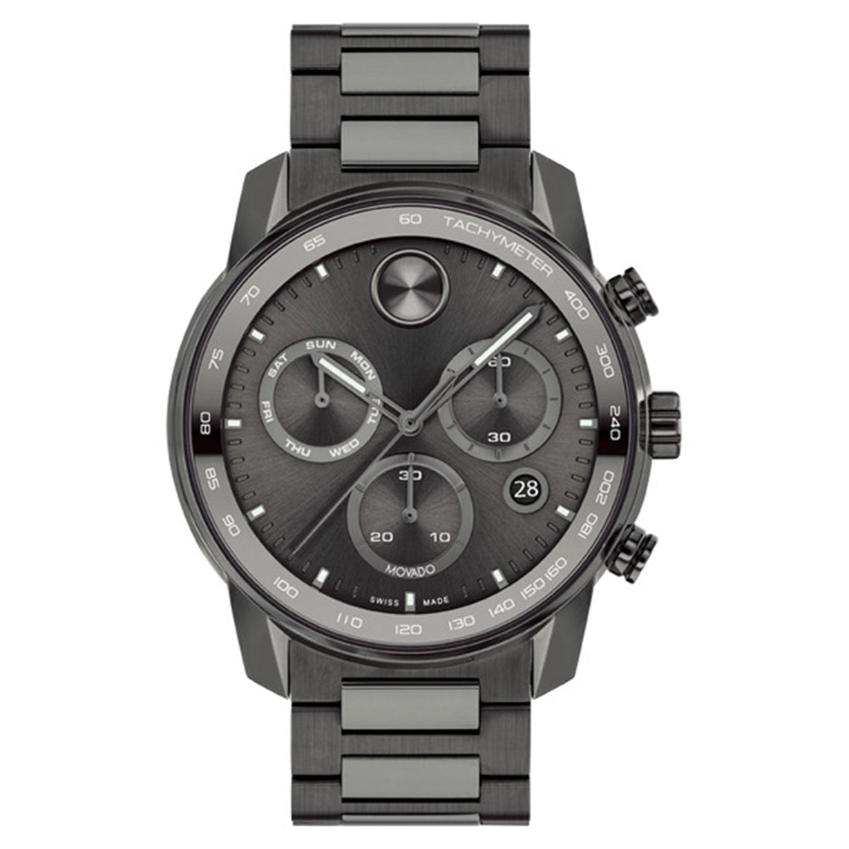 Movado Bold Verso Gunmetal Dial Men 44mm - view 4
