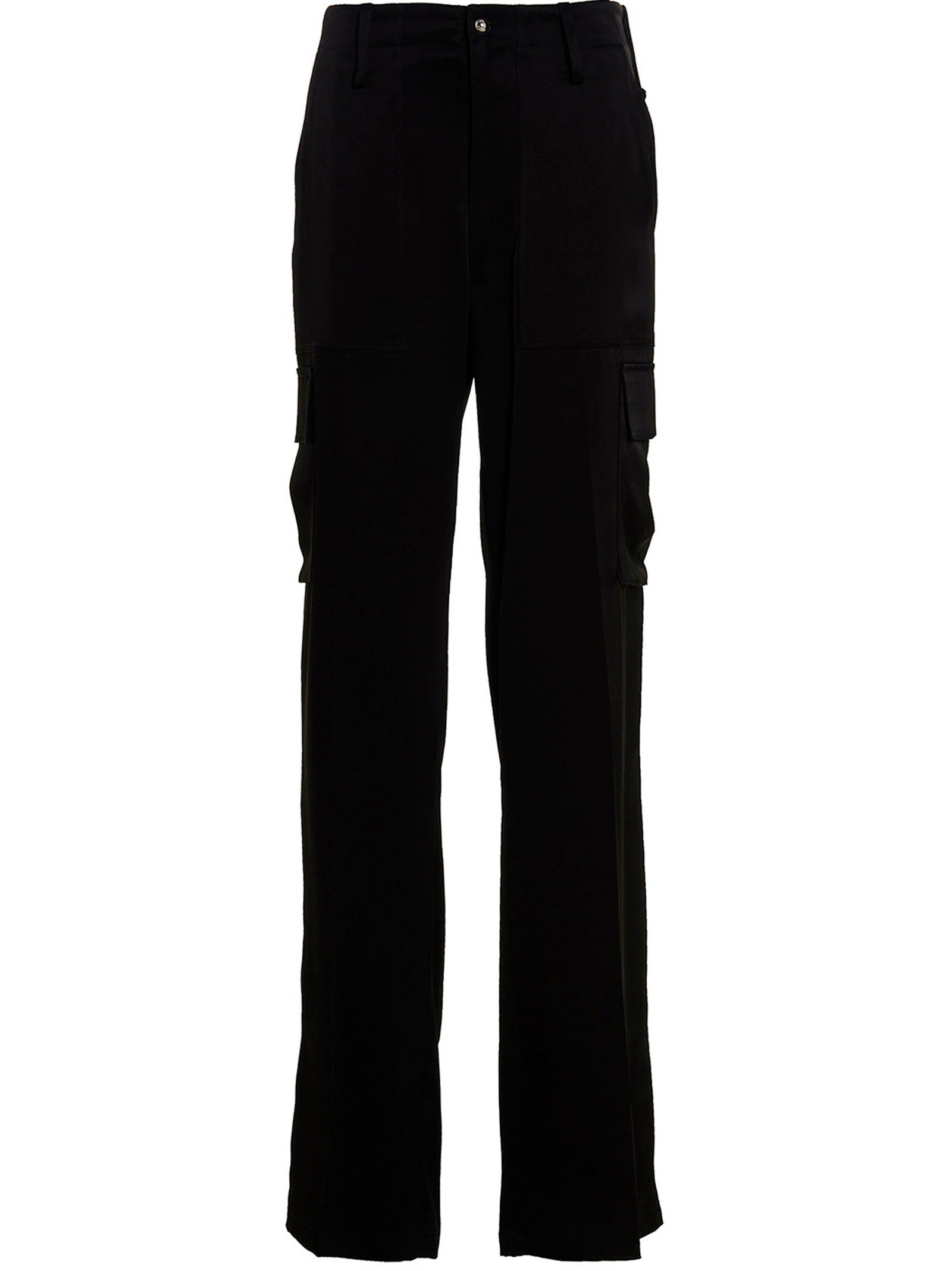 David Koma Satin Cargo Pants – 78% 78% 22% polyester