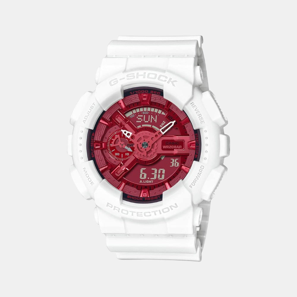 Casio G-Shock Men Quartz White Dial Analog-Digital Resin Watch G1111