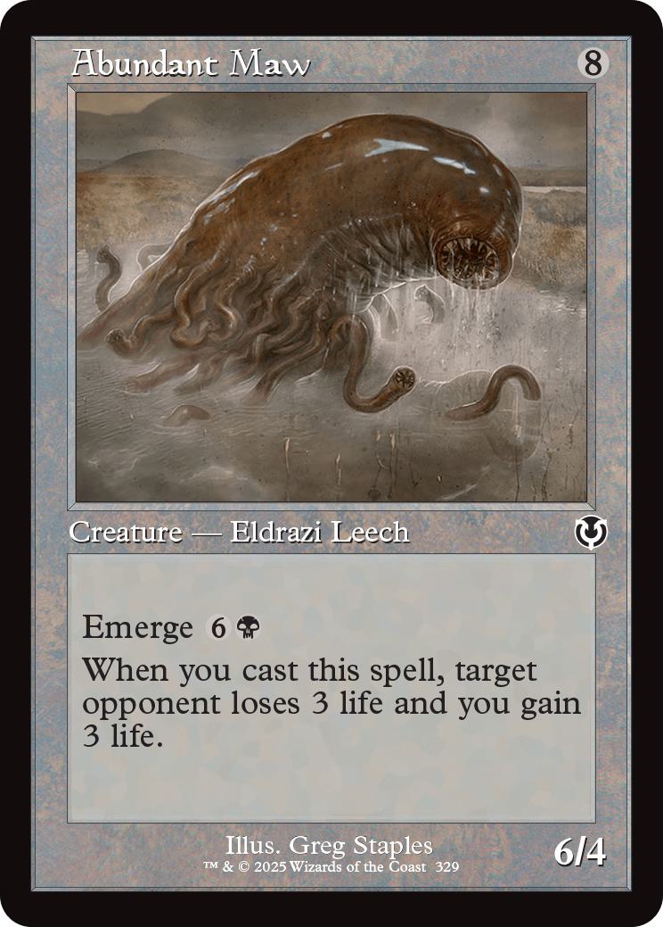 Abundant maw 329 – Magic Abundant Maw [329] [Retro Frame] [Innistrad Remastered] [Non-Foil]