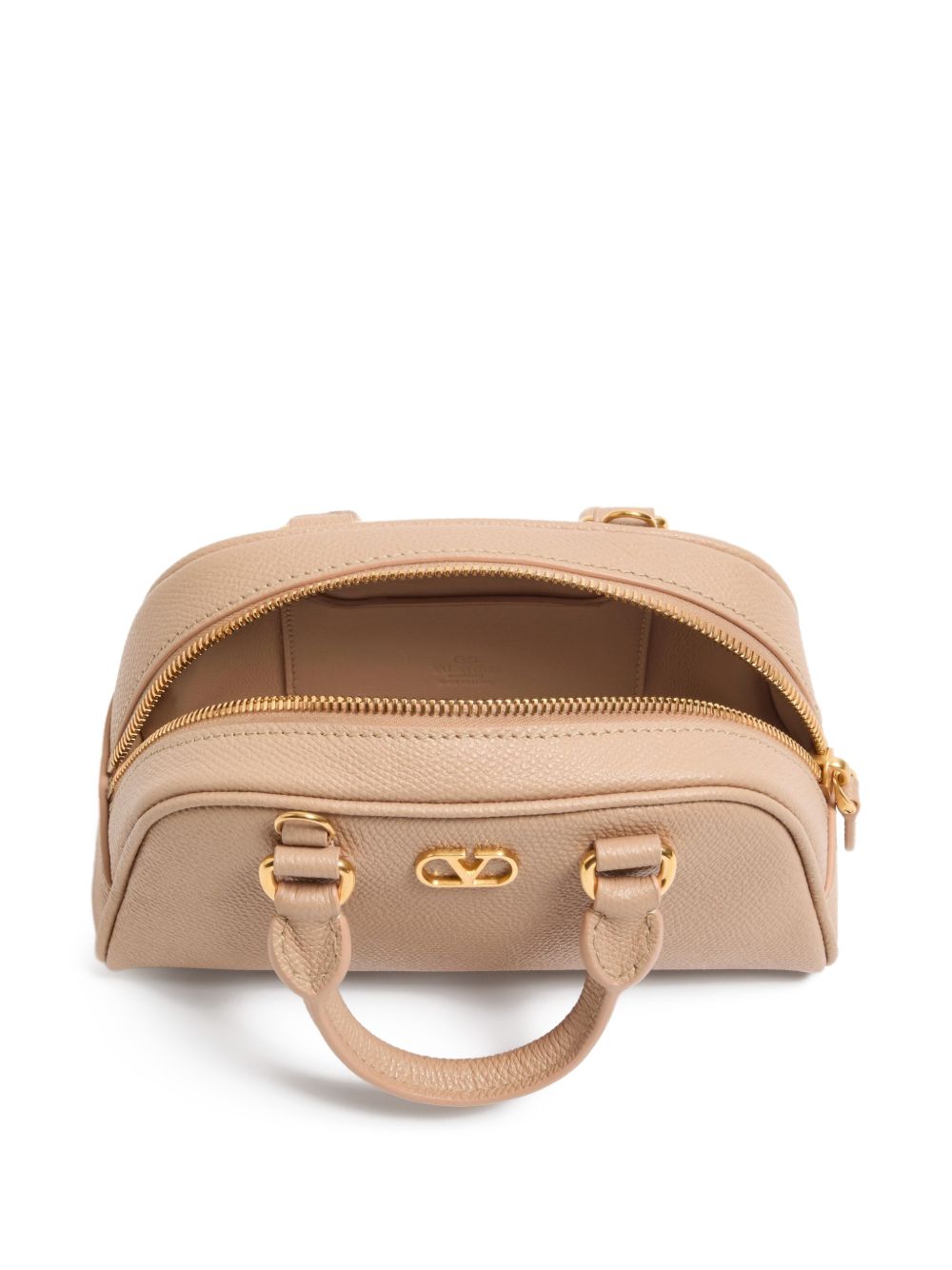 Valentino Garavani VLogo Mini Bowling Bag – 100% Calf Leather - view 2