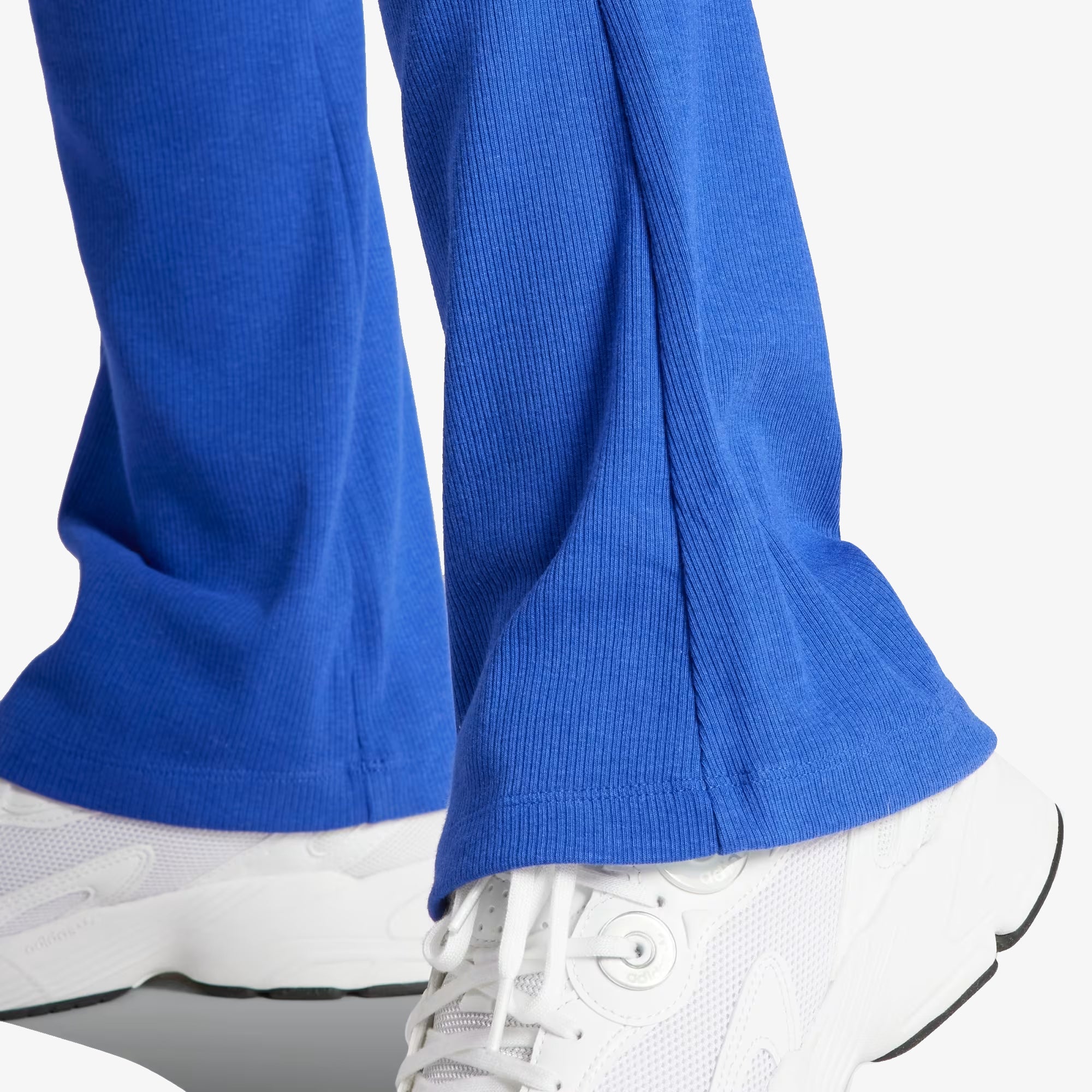 Adidas Originals | ESSENTIALS RIB FLARED PANTS { SEMI LUCID BLUE - view 4