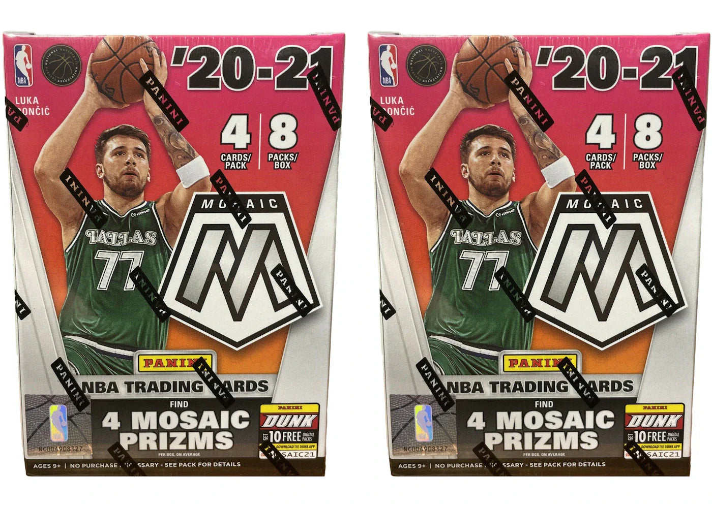 2020-21 Panini Mosaic Basketball Blaster Box 2x Lot