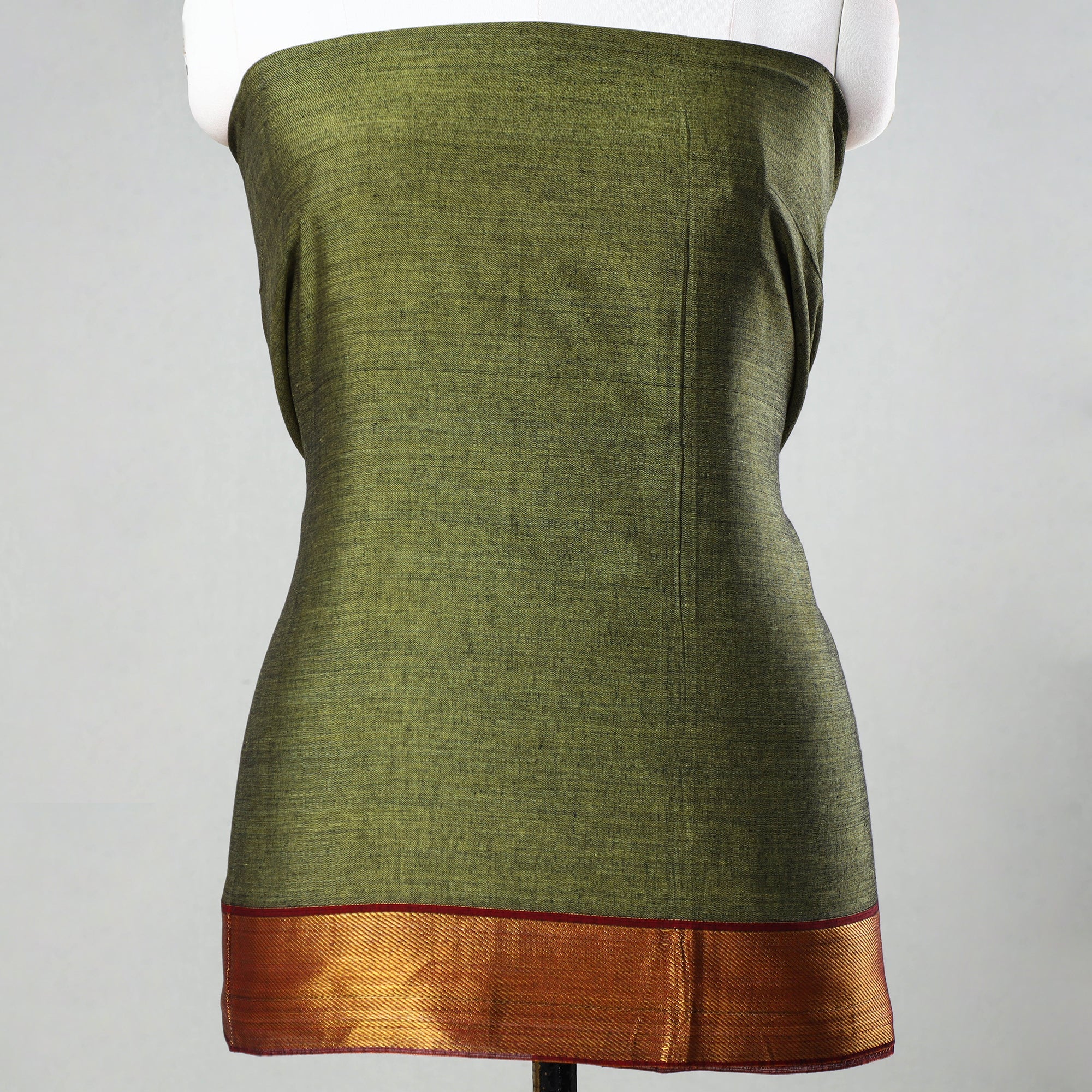 SOUTH KARGHA Green - 3pc Cotton Dharwad Dress Material 39 - view 3