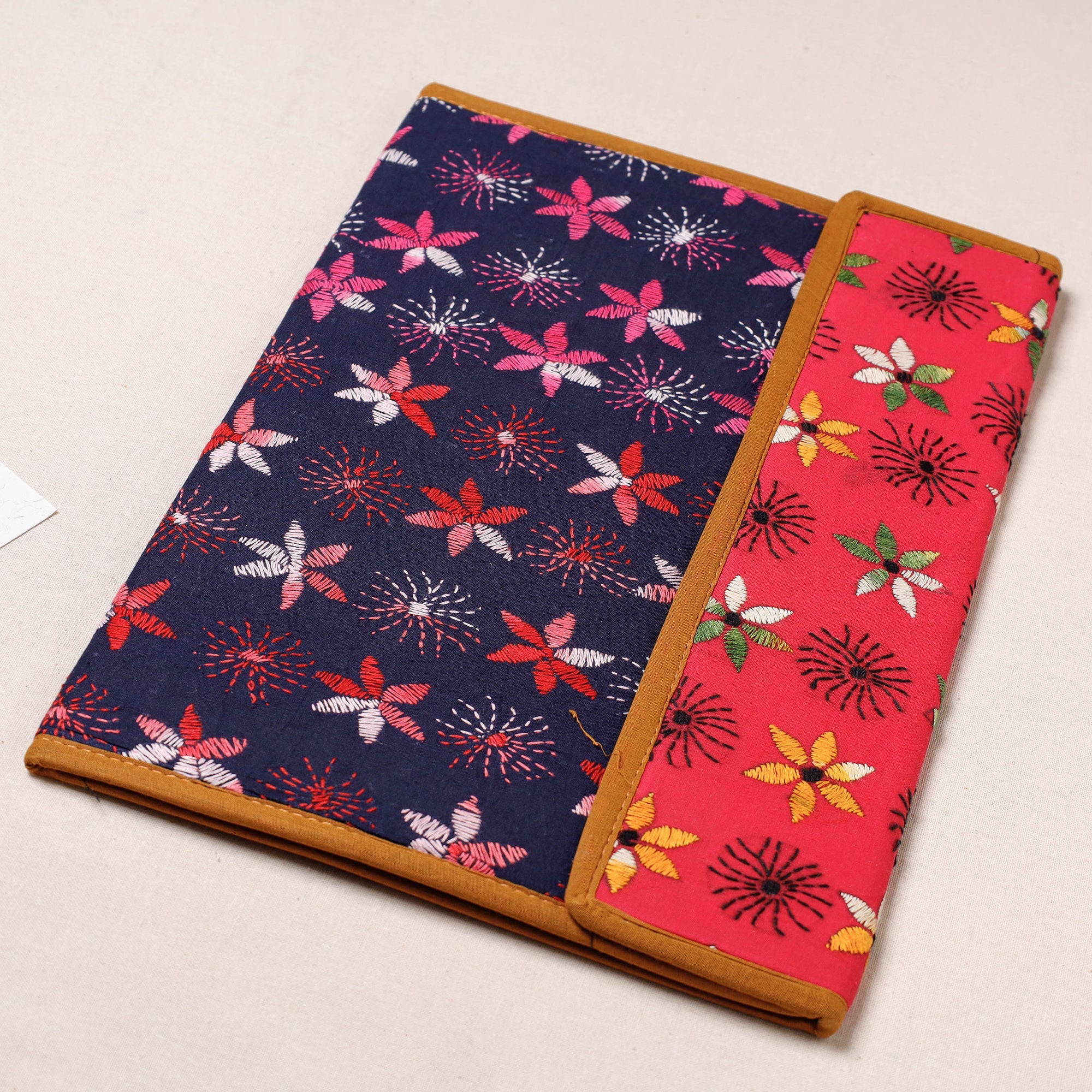 ASALKAAR Bengal Kantha Work Handcrafted File Folder - view 2