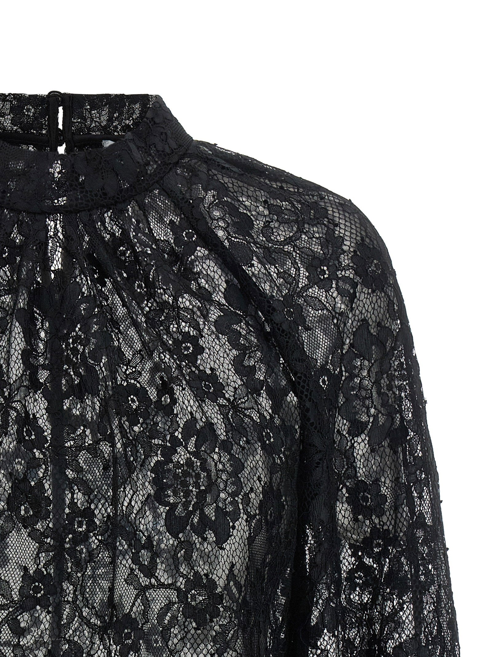 Self-Portrait Black Lace Blouse - view 3