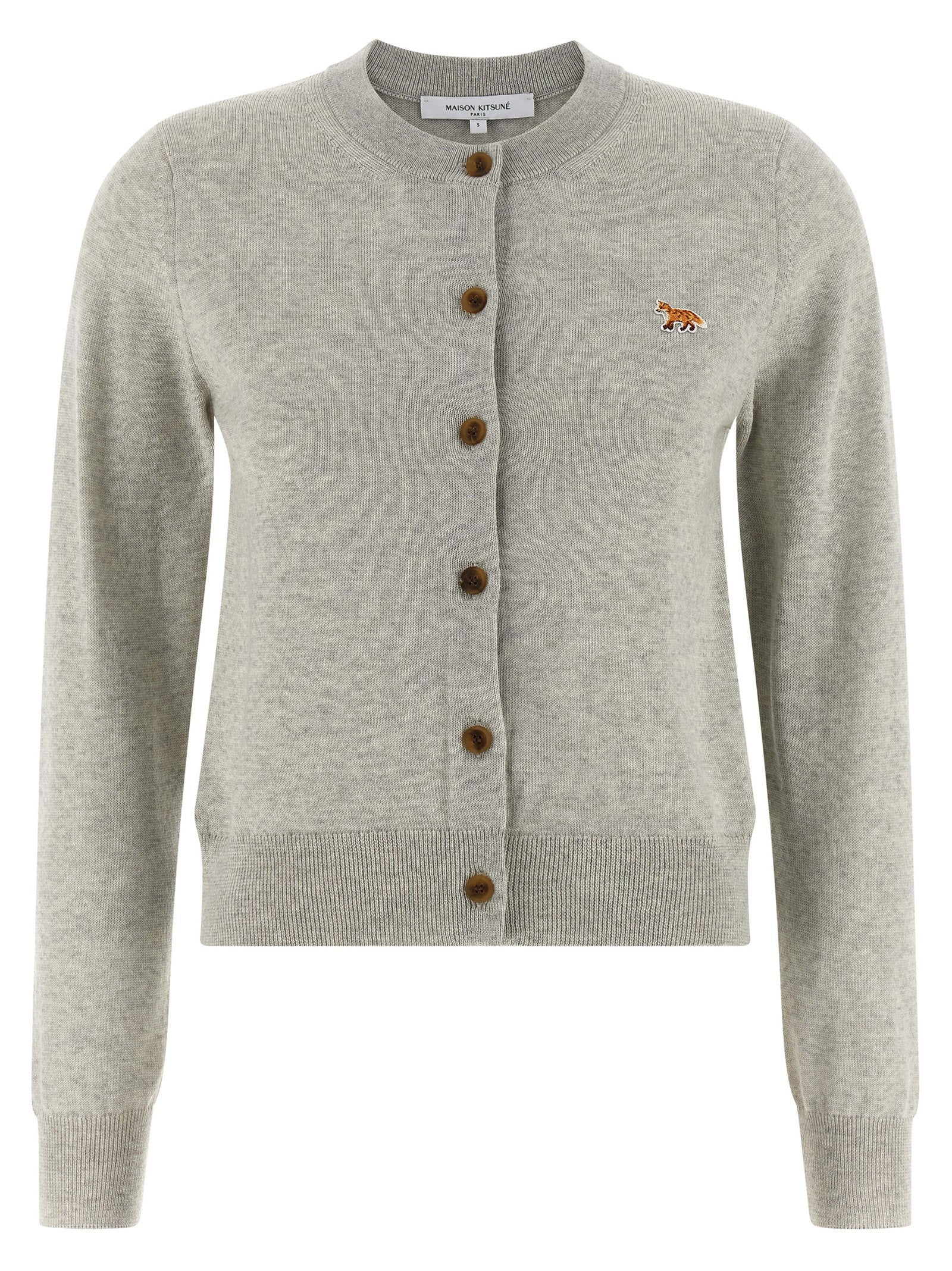 Maison Kitsuné Baby Fox Cardigan – 100% extrafine wool