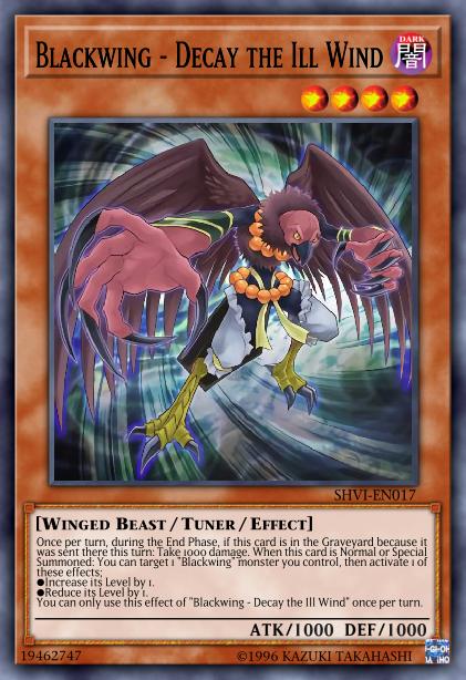 Yu-Gi-Oh! Blackwing - Decay the Ill Wind - SHVI-EN017 - Common - 1st Edition