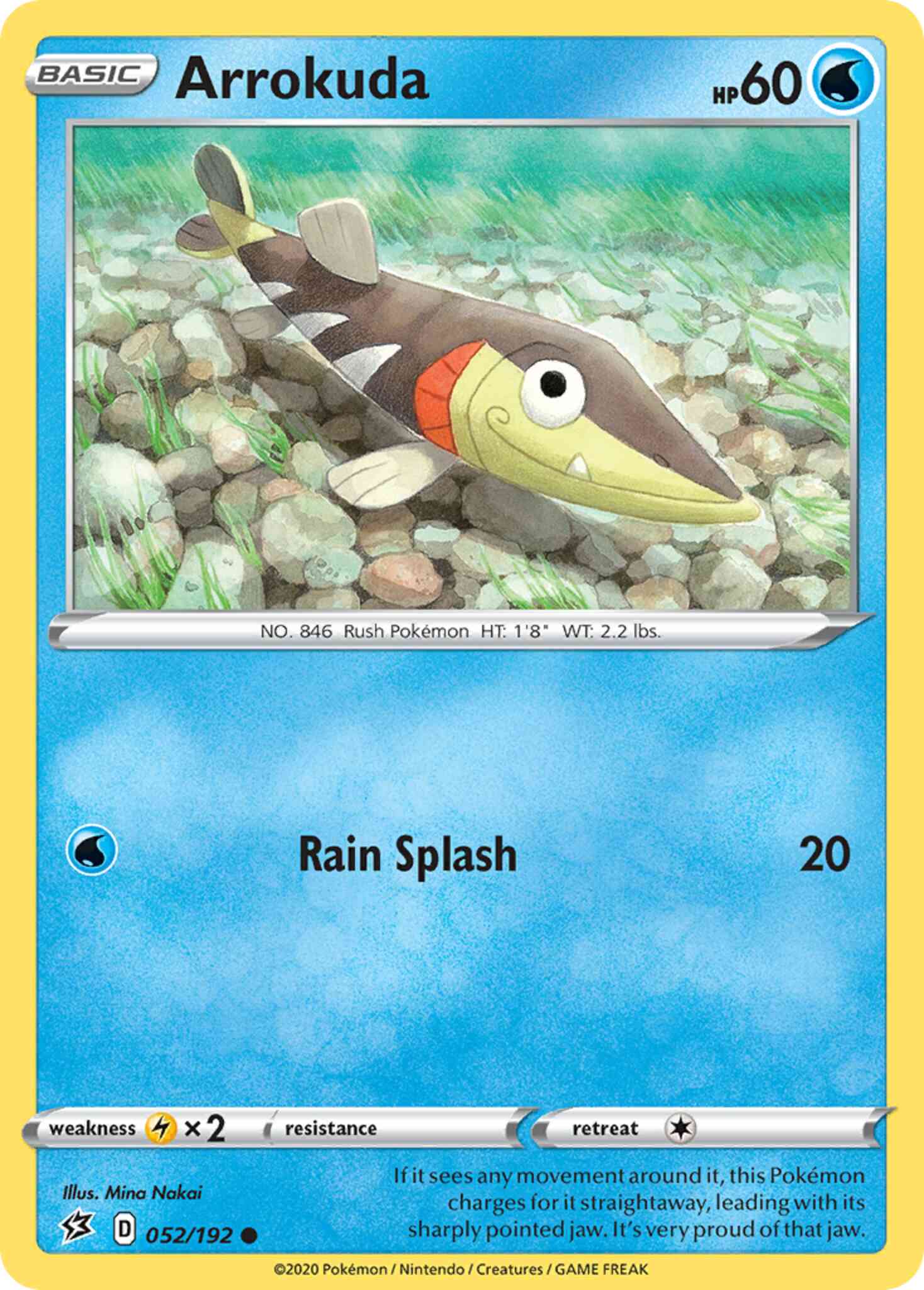Common swsh2-052 reverse – Pokémon Arrokuda - 052/192 - Common [swsh2-052] [Reverse Holo]