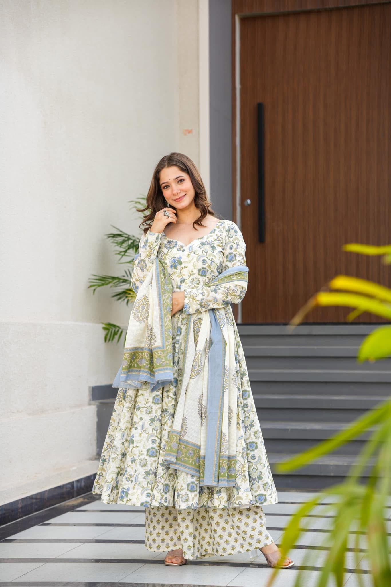 Idaho-o Soft Bloom cotton suit set